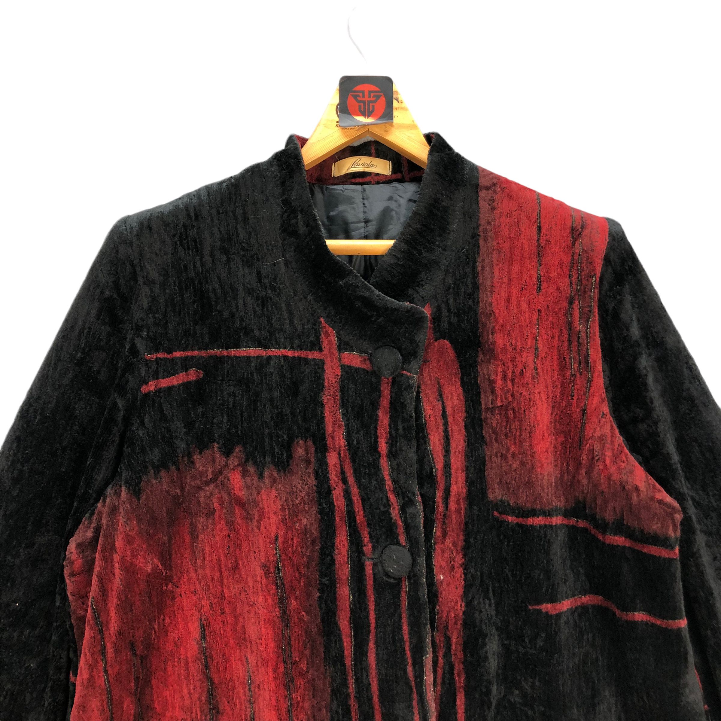 Japanese Brand LAVIOLA ARTWORK NICE DESIGN VELVET JACKET #7085-108 Size XL / US 12-14 / IT 48-50 - 2 Thumbnail