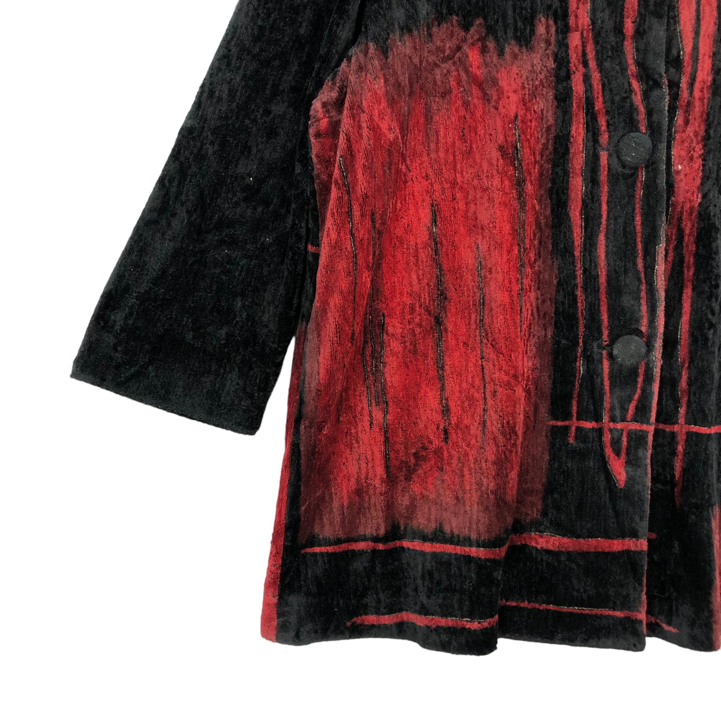 Japanese Brand LAVIOLA ARTWORK NICE DESIGN VELVET JACKET #7085-108 Size XL / US 12-14 / IT 48-50 - 4 Thumbnail