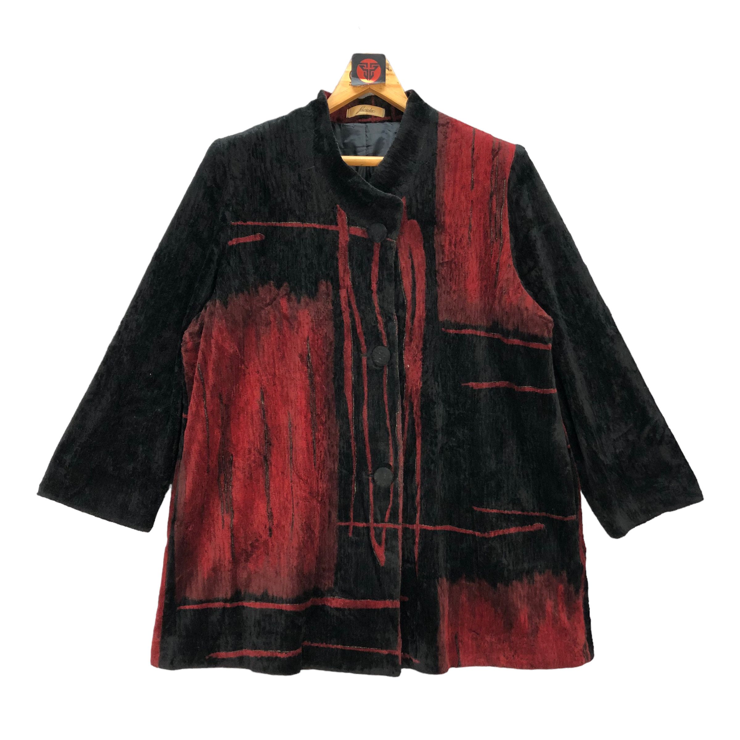 Japanese Brand LAVIOLA ARTWORK NICE DESIGN VELVET JACKET #7085-108 Size XL / US 12-14 / IT 48-50 - 1 Thumbnail