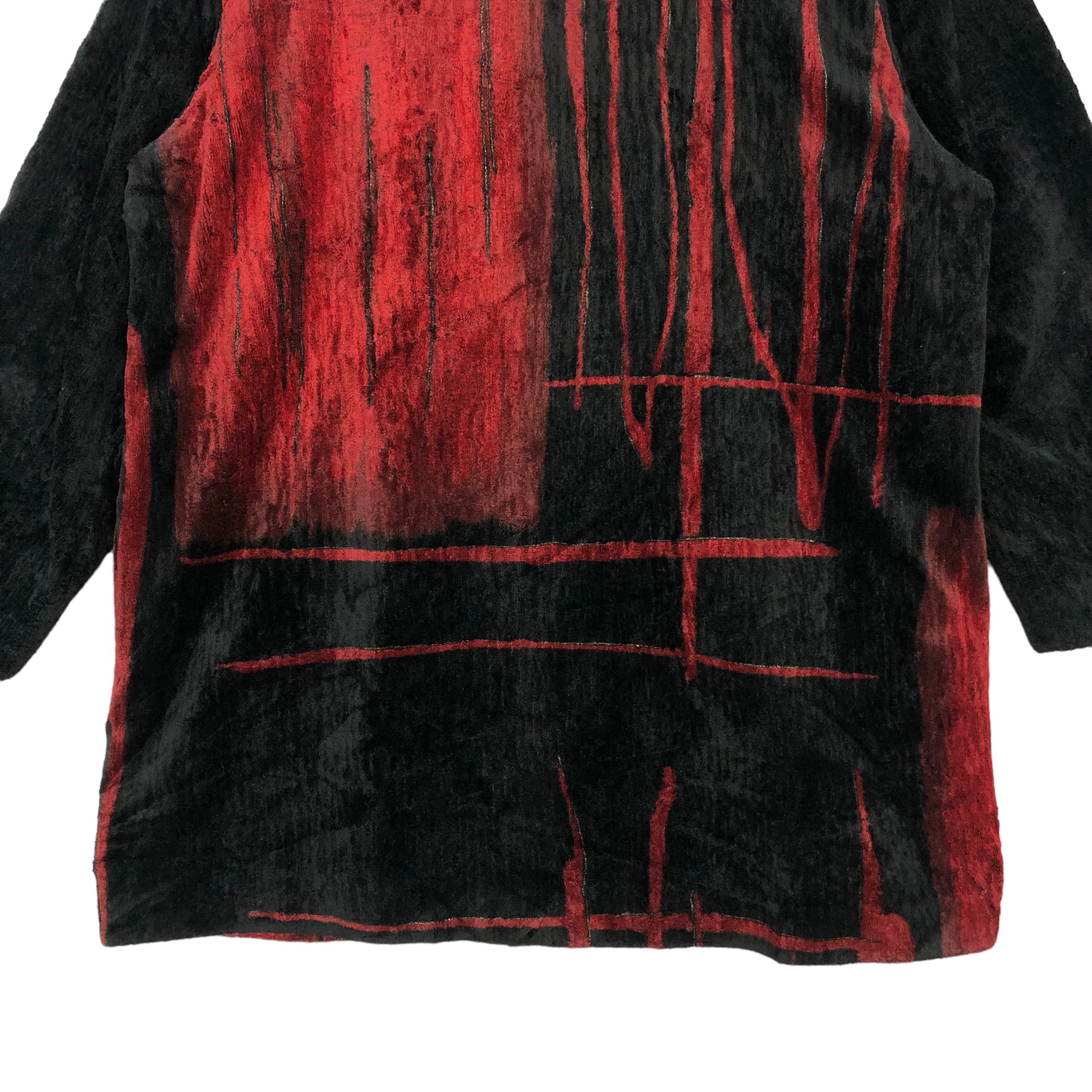 Japanese Brand LAVIOLA ARTWORK NICE DESIGN VELVET JACKET #7085-108 Size XL / US 12-14 / IT 48-50 - 10 Thumbnail