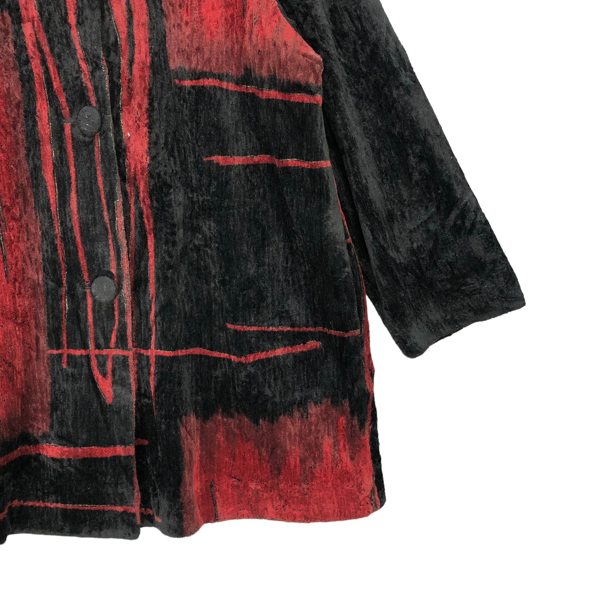 Japanese Brand LAVIOLA ARTWORK NICE DESIGN VELVET JACKET #7085-108 Size XL / US 12-14 / IT 48-50 - 5 Thumbnail