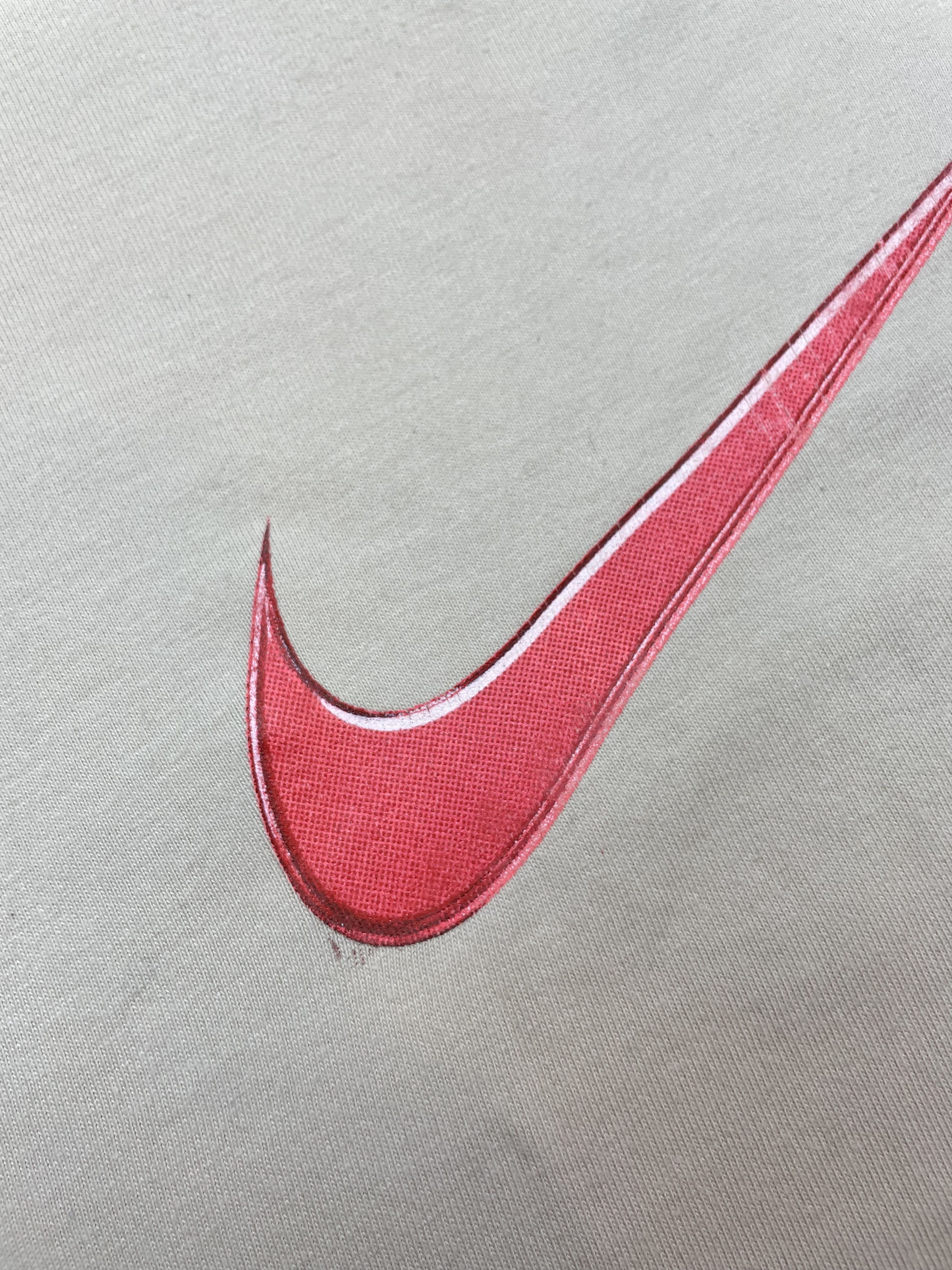 Nike × Vintage Vintage Nike Big Swoosh Rare Logo Tee Shirt Y2K HYpe Size US XL / EU 56 / 4 - 4 Thumbnail