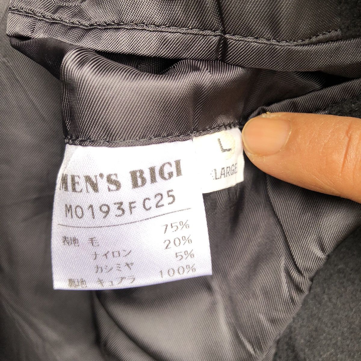 Autumn Cashmere 🔥JAPANESE BRAND MEN BIGI WOOL OVER COAT Size US L / EU 52-54 / 3 - 7 Thumbnail