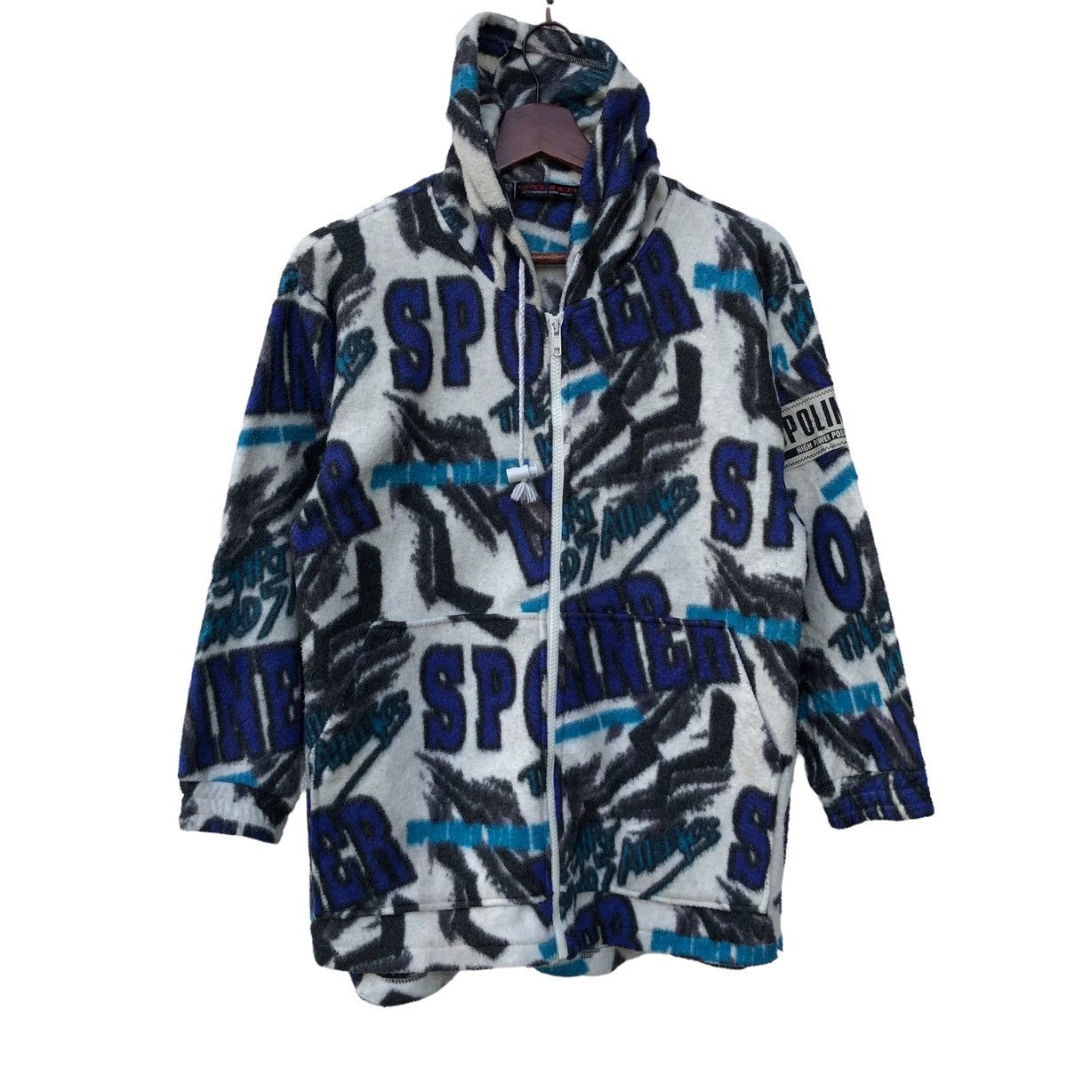 Japanese Brand Vintage Spoliner Full Print Fleece Jacket Size US S / EU 44-46 / 1 - 1 Thumbnail