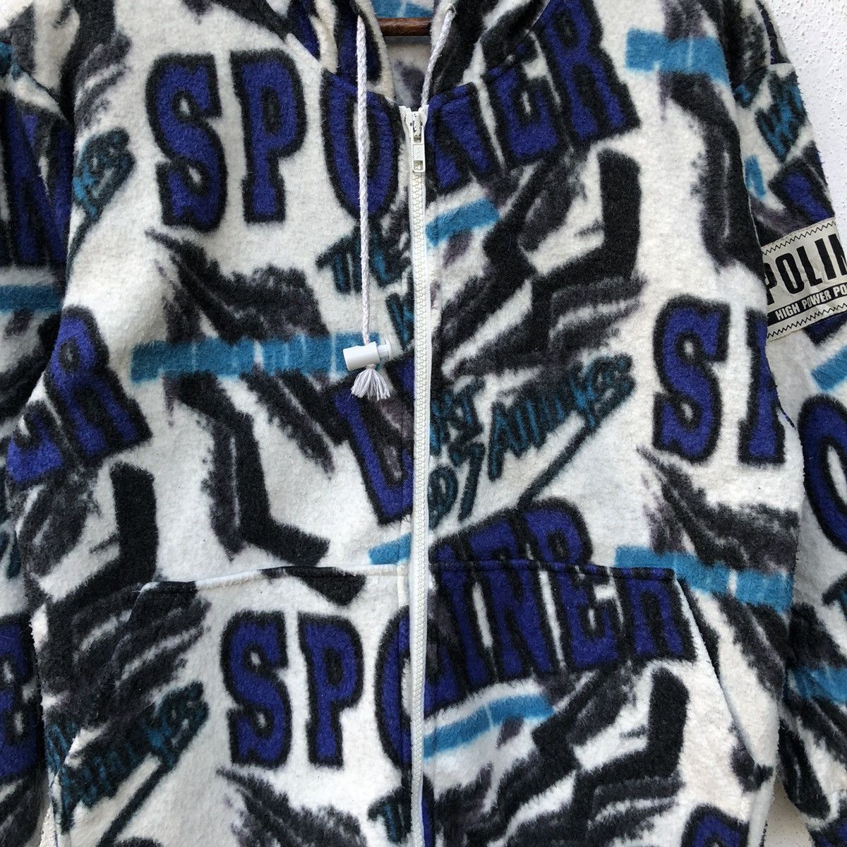 Japanese Brand Vintage Spoliner Full Print Fleece Jacket Size US S / EU 44-46 / 1 - 3 Thumbnail