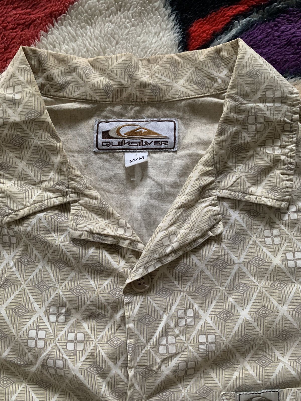 Quiksilver × Vintage Vintage QuickSilver button shirt monogram Size US XL / EU 56 / 4 - 7 Thumbnail