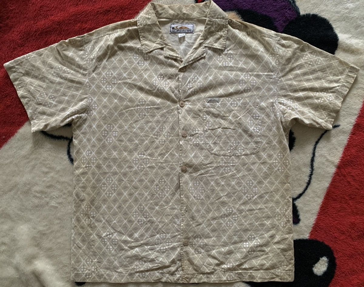 Quiksilver × Vintage Vintage QuickSilver button shirt monogram Size US XL / EU 56 / 4 - 1 Thumbnail