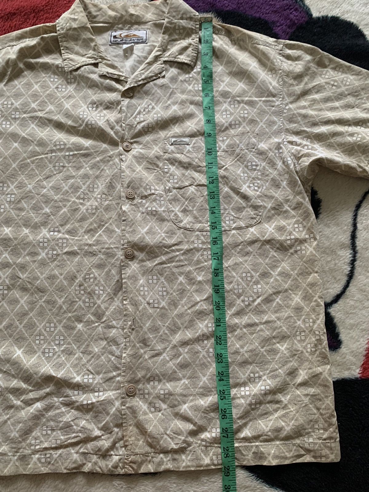Quiksilver × Vintage Vintage QuickSilver button shirt monogram Size US XL / EU 56 / 4 - 6 Thumbnail