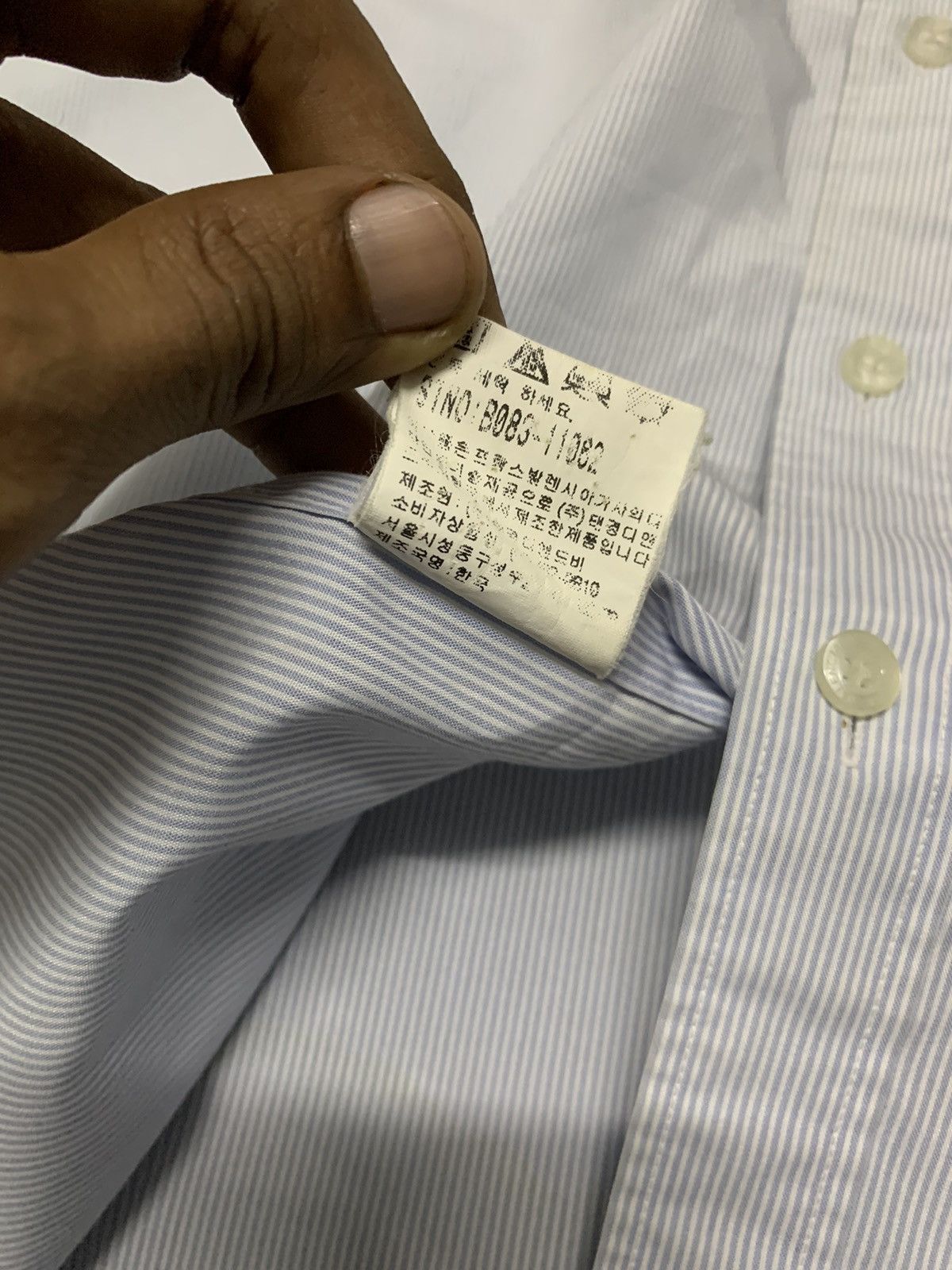 Balenciaga × Vintage vintage OG balenciaga paris button up stripes Size US M / EU 48-50 / 2 - 6 Thumbnail