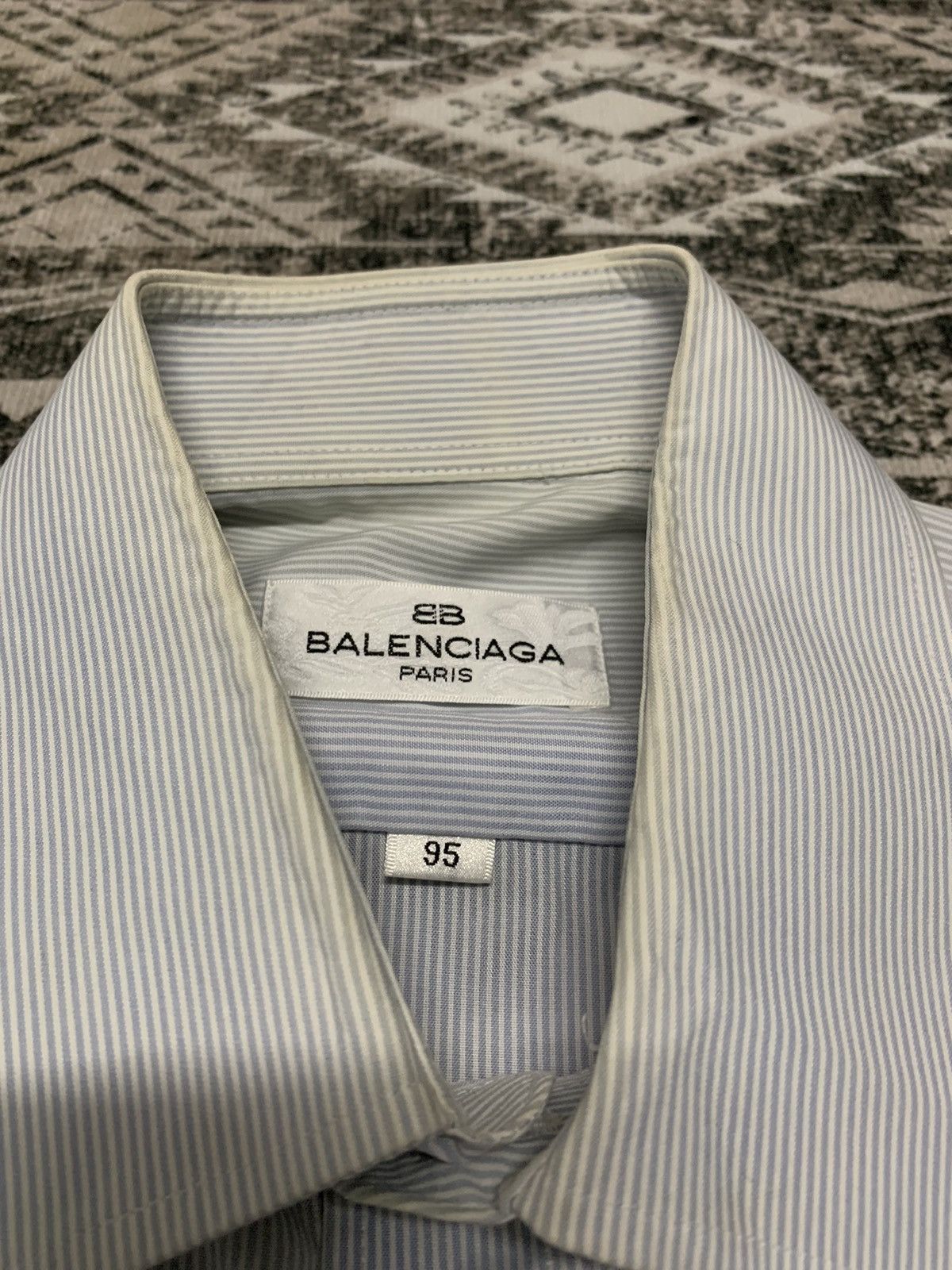 Balenciaga × Vintage vintage OG balenciaga paris button up stripes Size US M / EU 48-50 / 2 - 4 Thumbnail