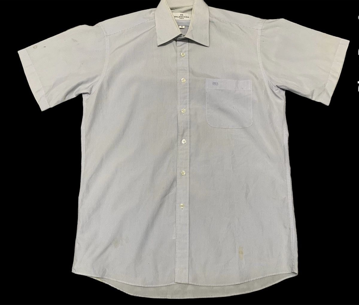 Balenciaga × Vintage vintage OG balenciaga paris button up stripes Size US M / EU 48-50 / 2 - 1 Thumbnail