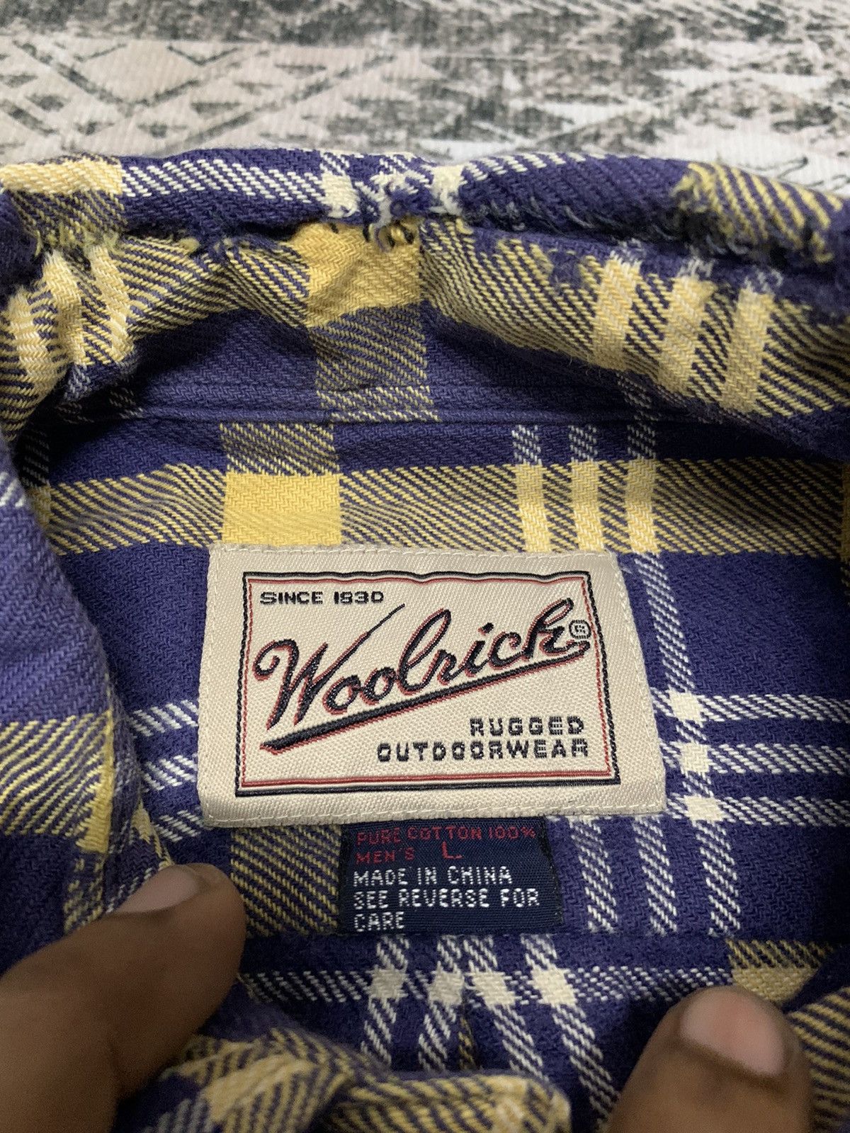 Vintage × Woolrich Woolen Mills woolrich button up western style Size US L / EU 52-54 / 3 - 4 Thumbnail