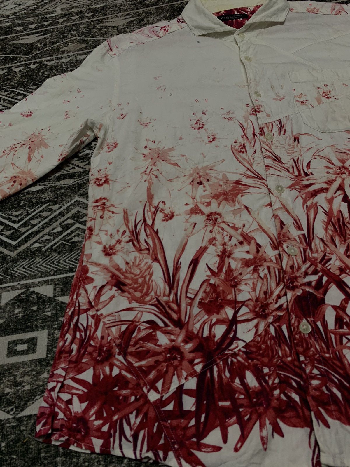 Japanese Brand VINTAGE TORNADO MART JAPAN FULLPRINT FLORAL RARE Size US M / EU 48-50 / 2 - 9 Thumbnail