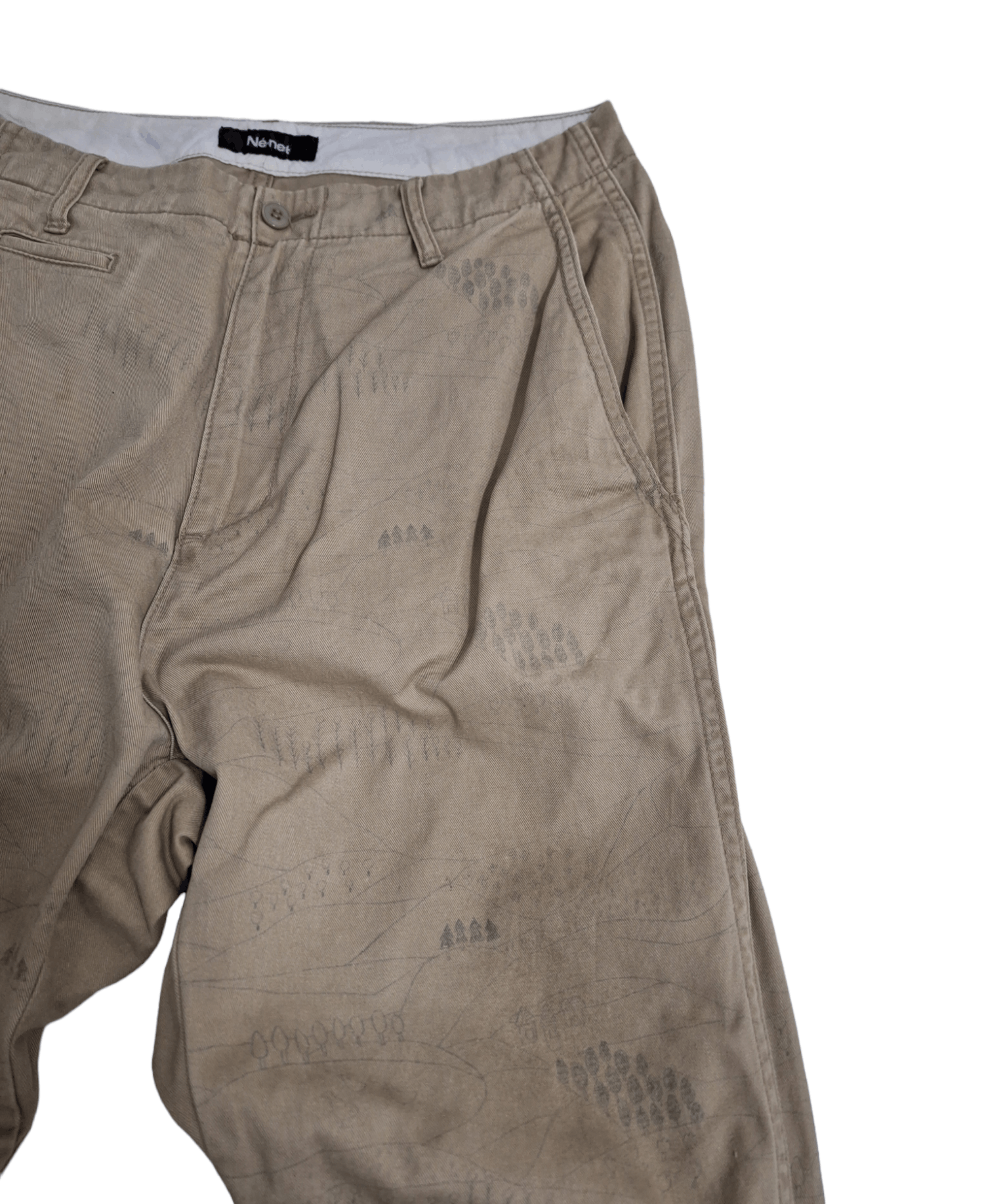 Issey Miyake × Ne-Net Ne Net High Rise Art Pants Size US 29 - 2 Thumbnail