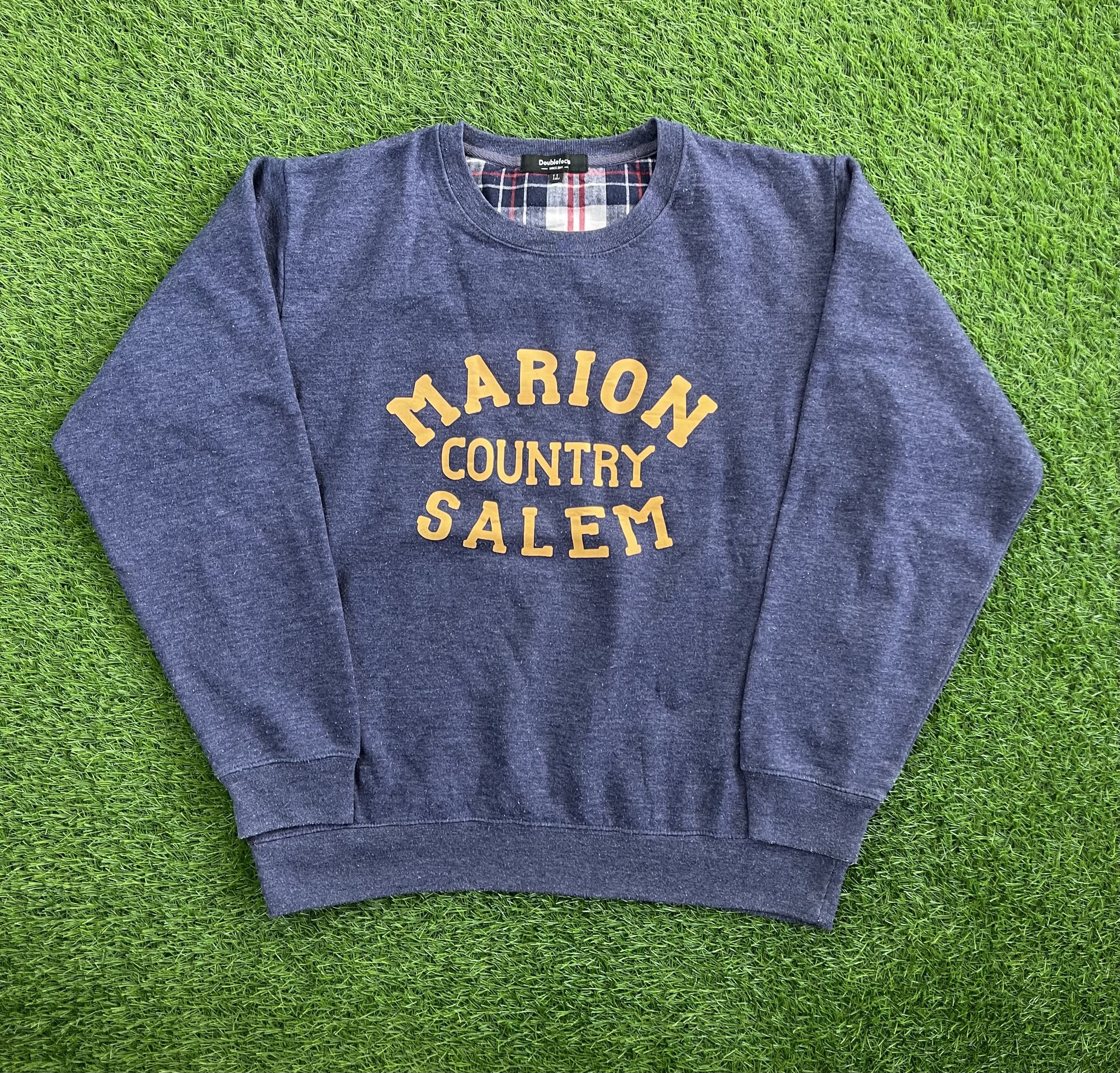 Japanese Brand × Vintage Doublefocs Marion Country Salem Spell Out Sweatshirt Size US L / EU 52-54 / 3 - 1 Thumbnail