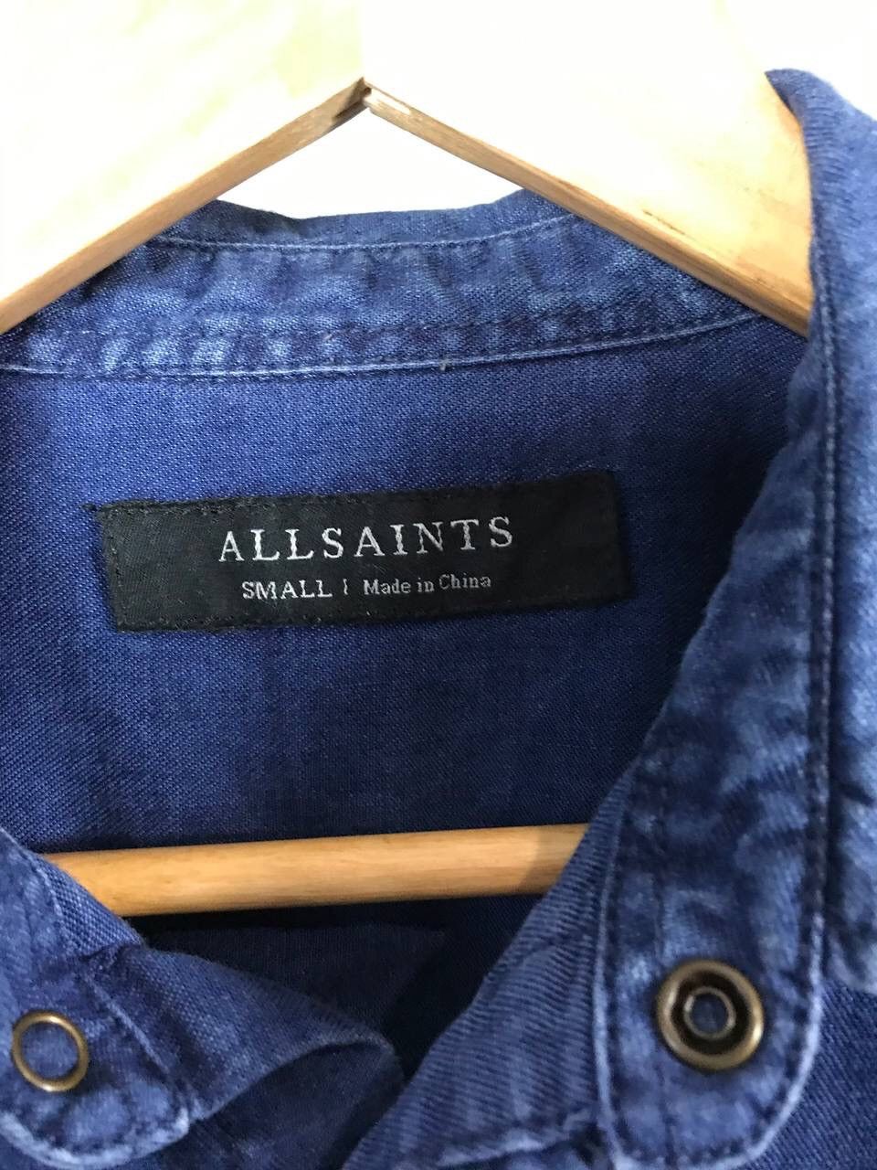 Allsaints Allsaints luxury streetwear denim shirt Size US S / EU 44-46 / 1 - 4 Thumbnail