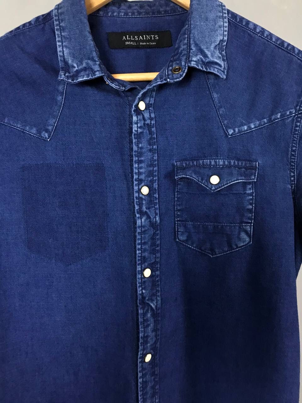 Allsaints Allsaints luxury streetwear denim shirt Size US S / EU 44-46 / 1 - 3 Thumbnail