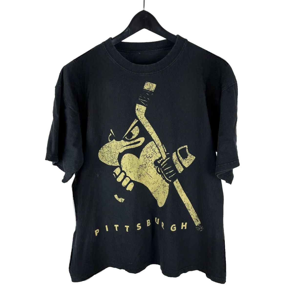 NHL × Vintage Mens Y2K Pittsburgh Penguins Big Print NHL Shirt Size US L / EU 52-54 / 3 - 1 Thumbnail