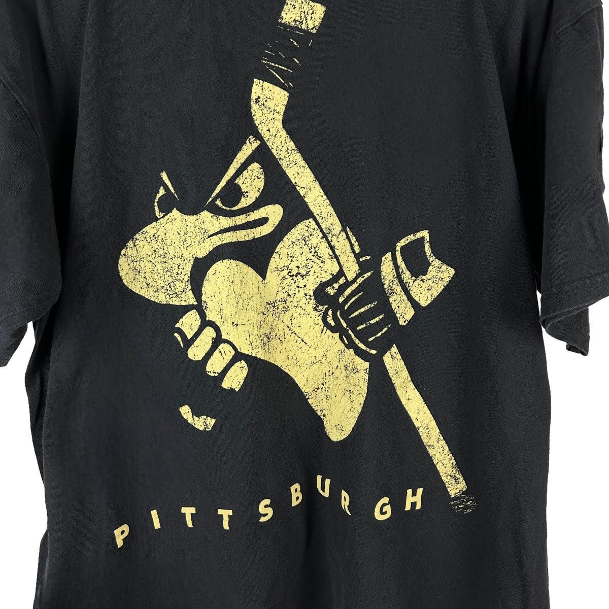 NHL × Vintage Mens Y2K Pittsburgh Penguins Big Print NHL Shirt Size US L / EU 52-54 / 3 - 2 Thumbnail