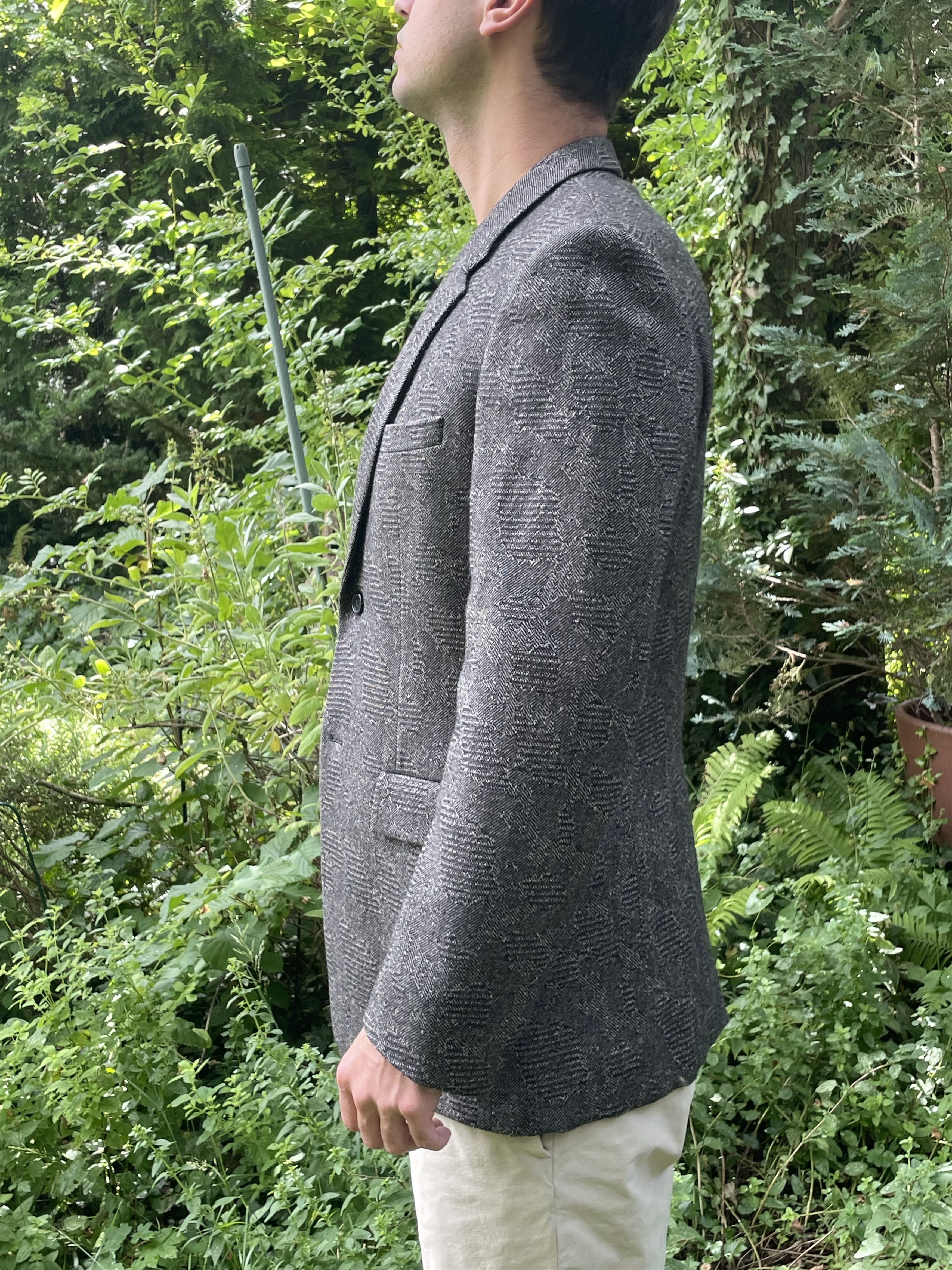 Jil Sander Rare AW08 Jacquard Camo Blazer Size 38R - 3 Thumbnail