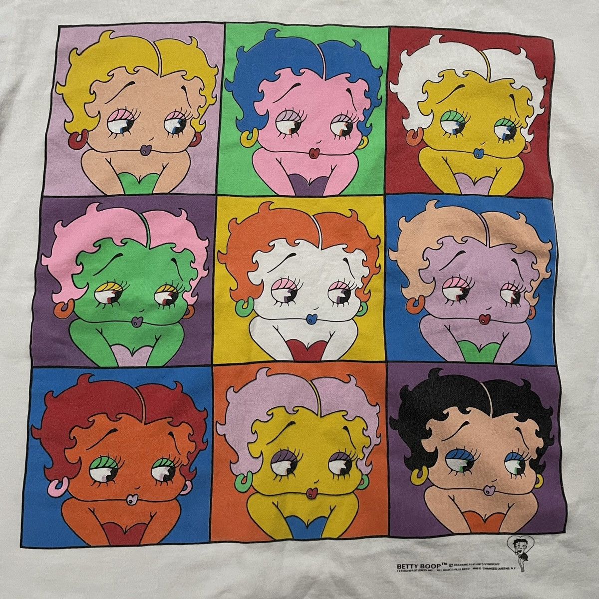 Vintage Vintage Betty Boop Andy Warhol Colorblock Art Style Tee 