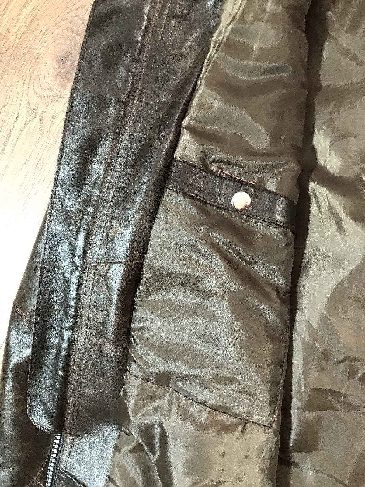 Vintage Leather Biker Jacket Vera Pelle rare Size US XL / EU 56 / 4 - 12 Thumbnail