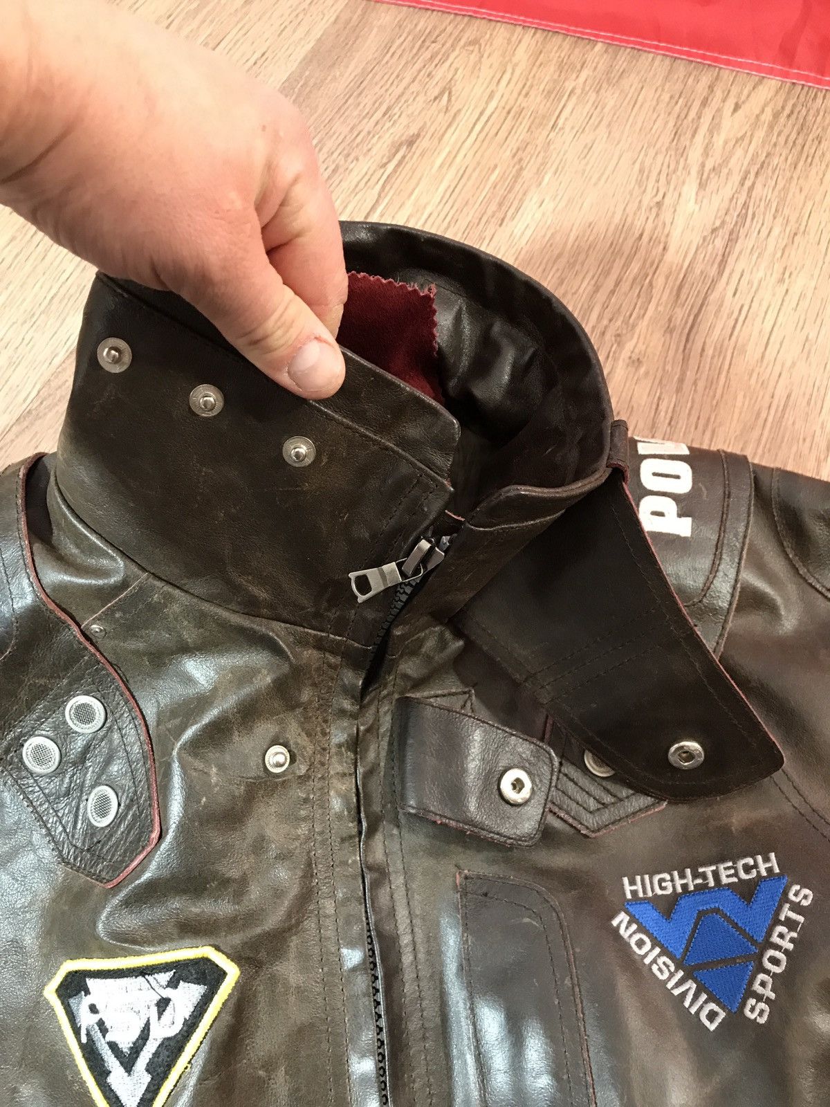 Vintage Leather Biker Jacket Vera Pelle rare Size US XL / EU 56 / 4 - 10 Thumbnail