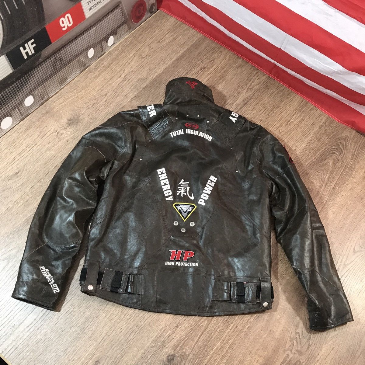Vintage Leather Biker Jacket Vera Pelle rare Size US XL / EU 56 / 4 - 17 Thumbnail
