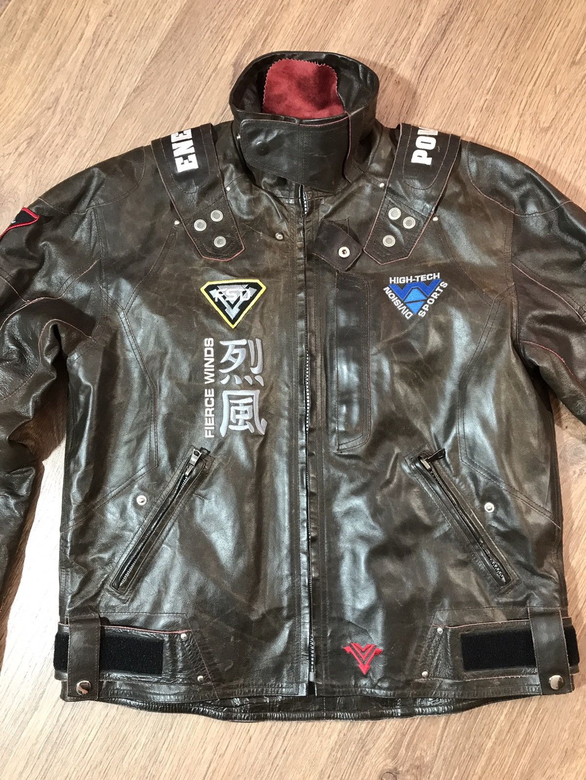 Vintage Leather Biker Jacket Vera Pelle rare Size US XL / EU 56 / 4 - 3 Thumbnail