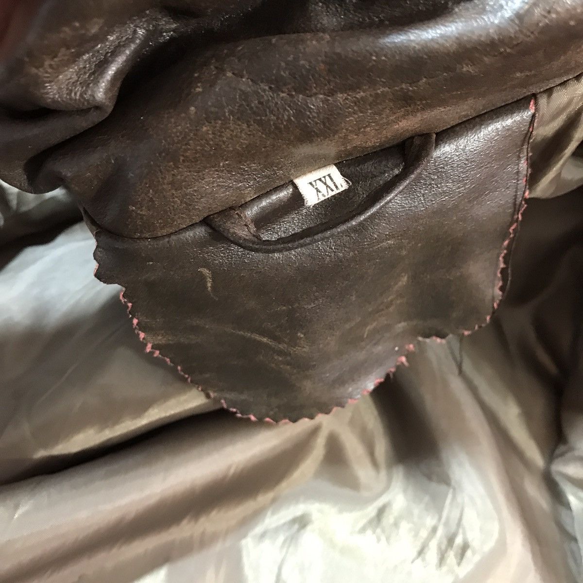Vintage Leather Biker Jacket Vera Pelle rare Size US XL / EU 56 / 4 - 14 Thumbnail