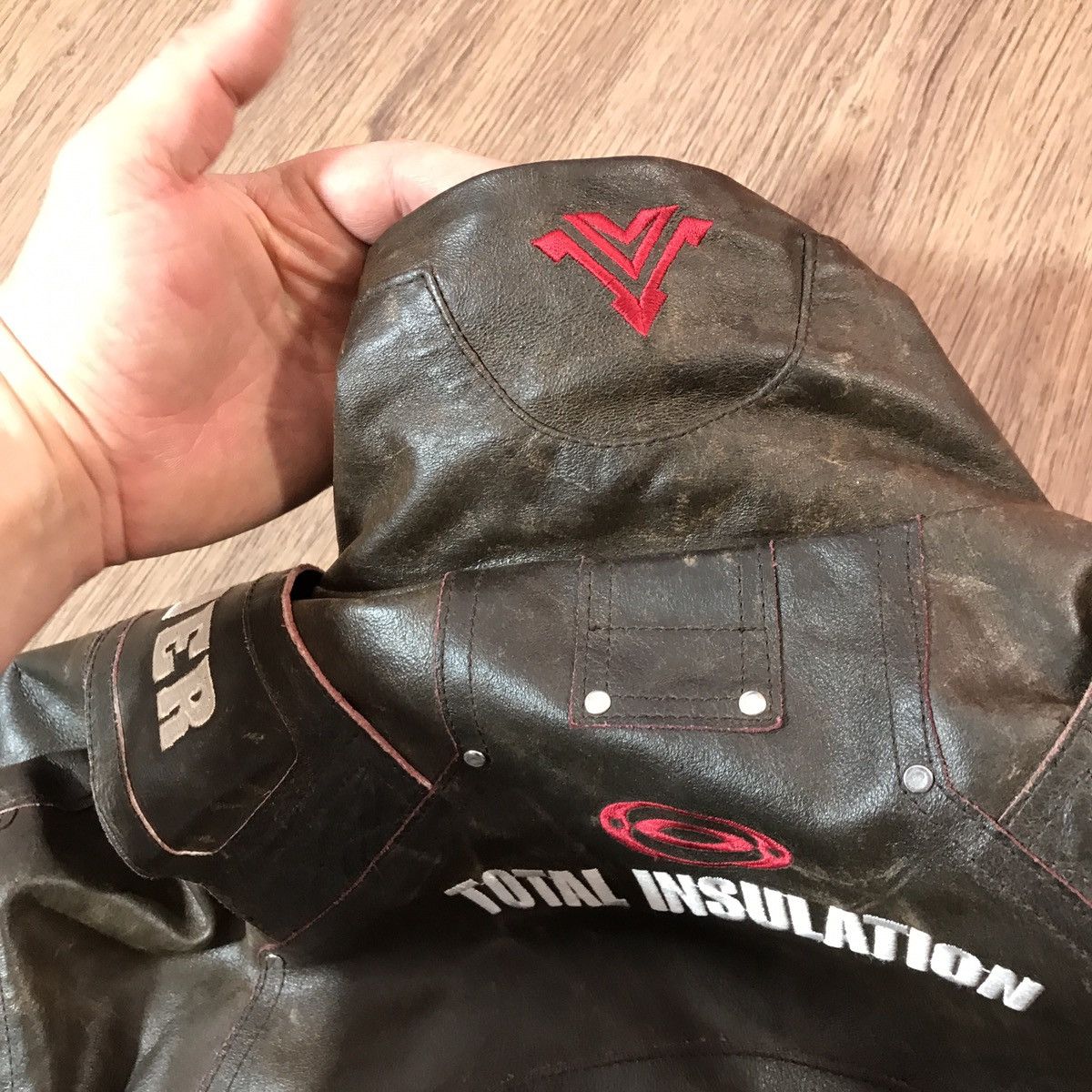 Vintage Leather Biker Jacket Vera Pelle rare Size US XL / EU 56 / 4 - 25 Thumbnail