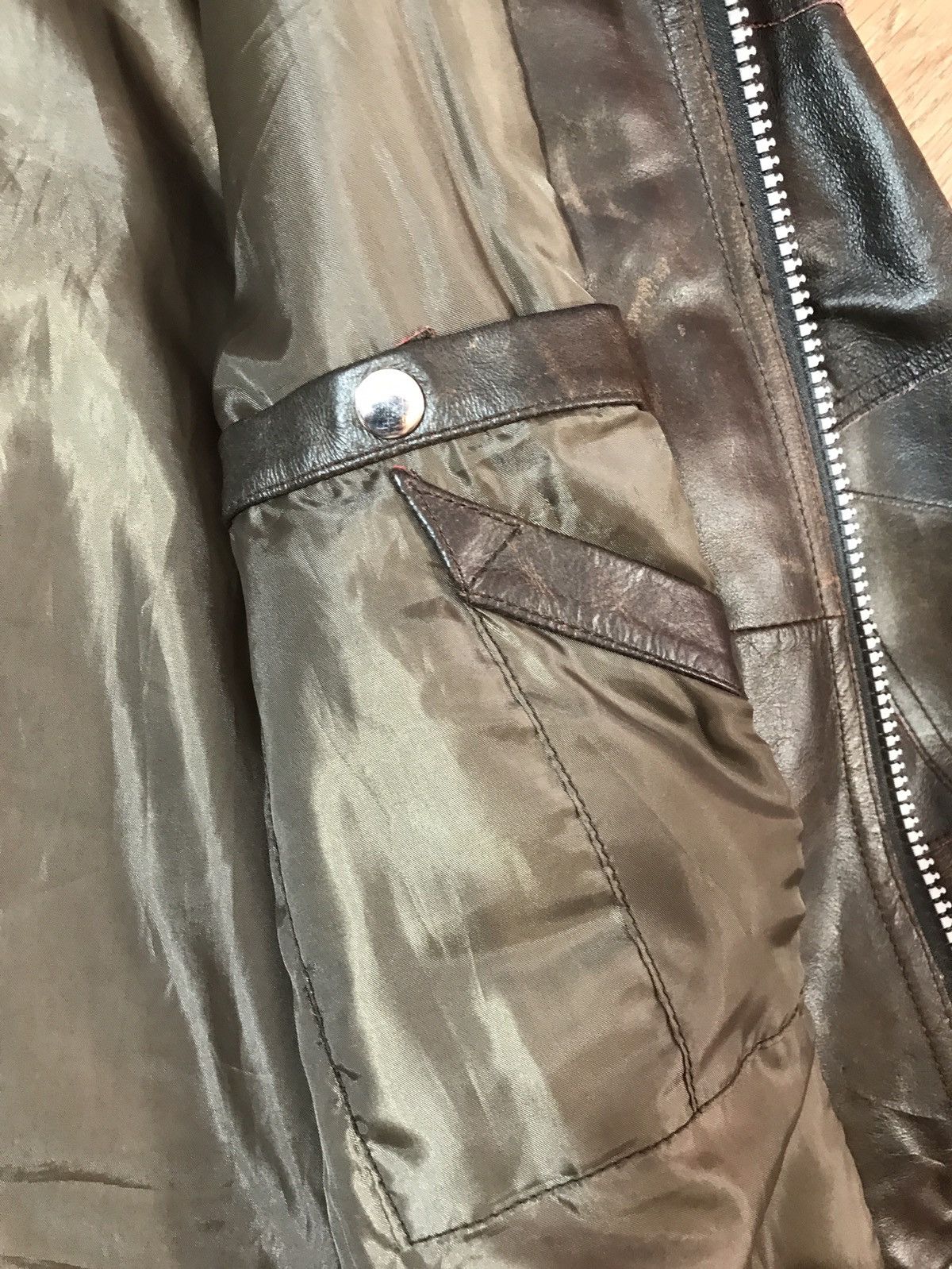Vintage Leather Biker Jacket Vera Pelle rare Size US XL / EU 56 / 4 - 13 Thumbnail
