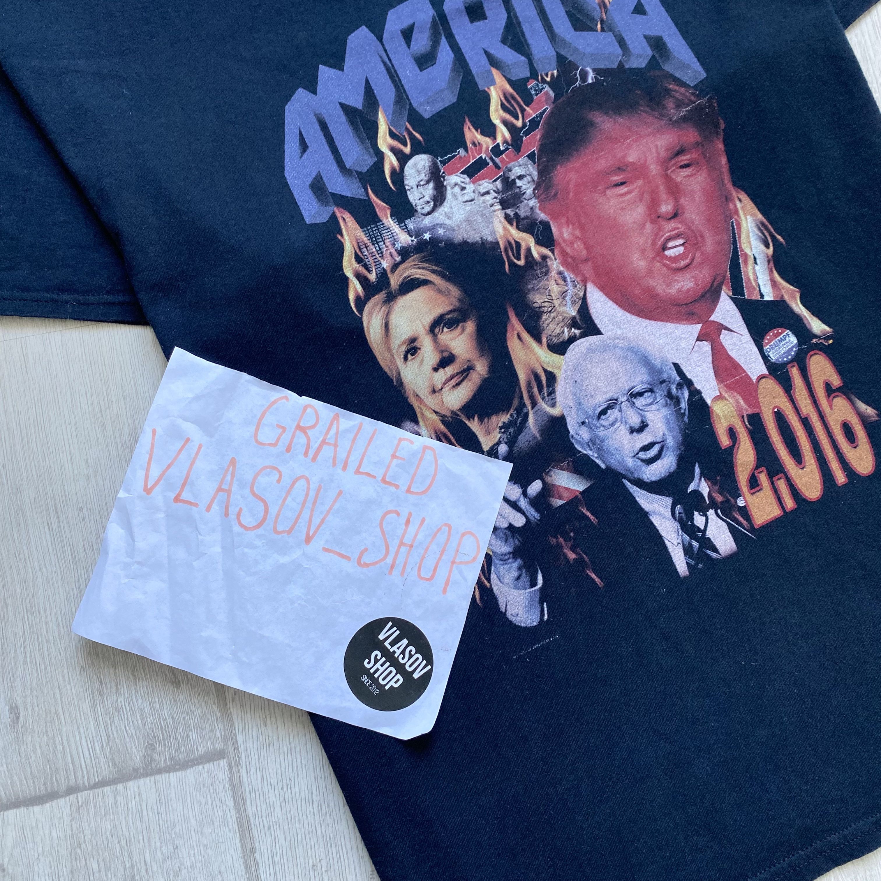 Band Tees 🇺🇸 America humor tee USA T-shirt Donald Trump Obama baiden Size US L / EU 52-54 / 3 - 6 Thumbnail