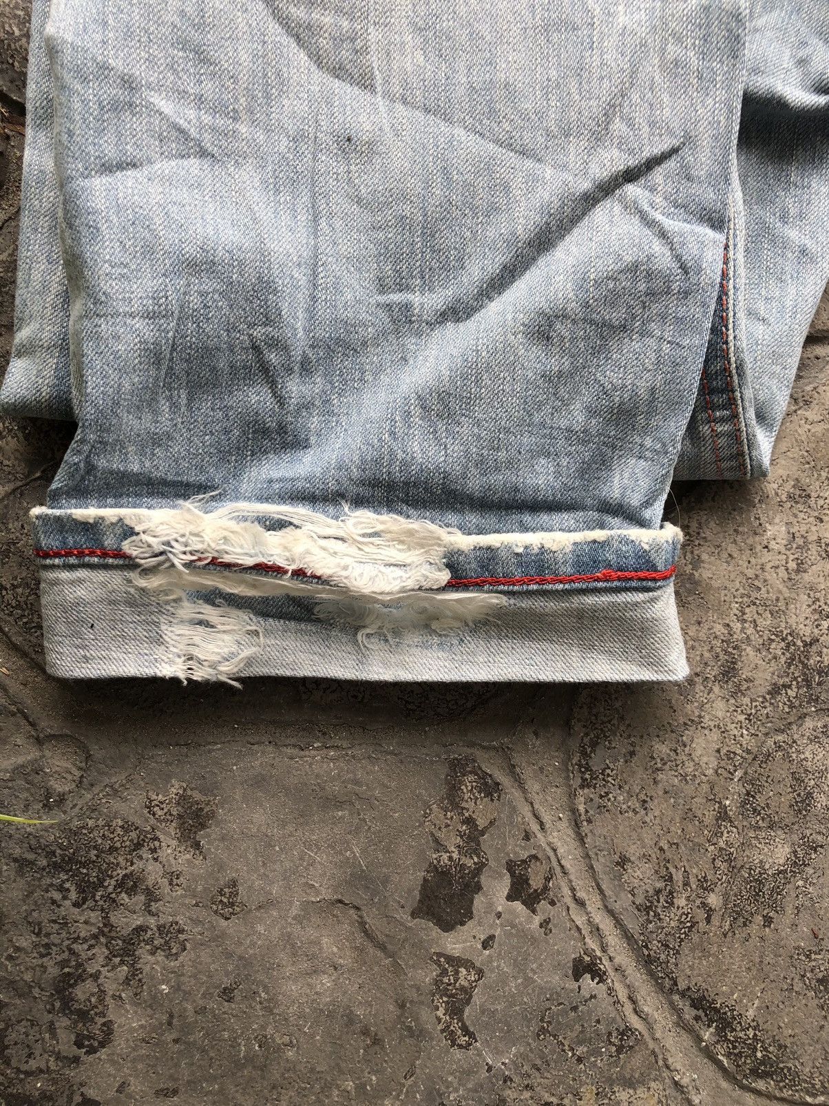 Edwin Edwin Blue Trip THRASHED Denim Jeans Size US 30 / EU 46 - 12 Thumbnail