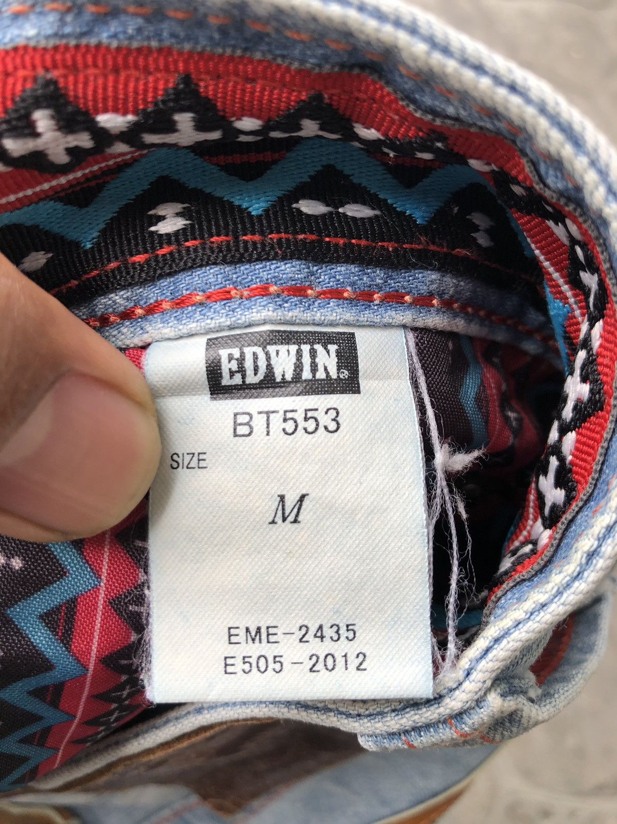 Edwin Edwin Blue Trip THRASHED Denim Jeans Size US 30 / EU 46 - 7 Thumbnail