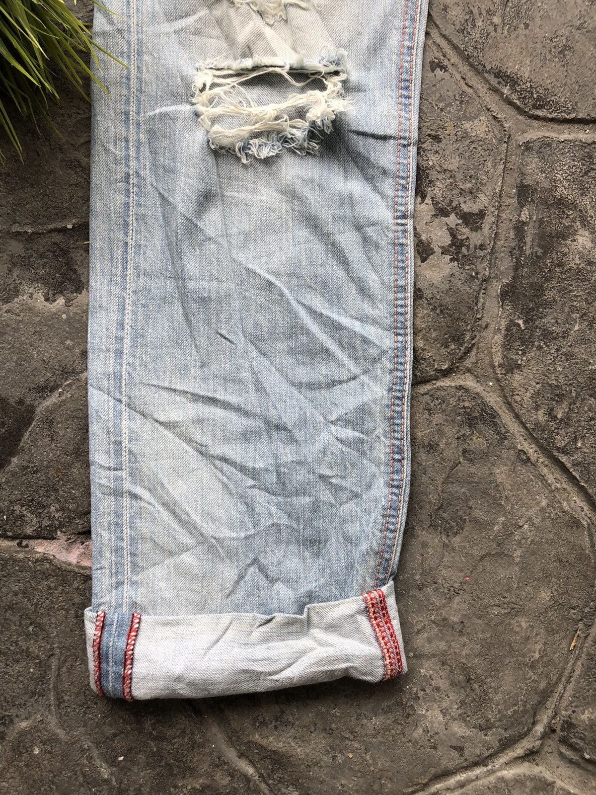 Edwin Edwin Blue Trip THRASHED Denim Jeans Size US 30 / EU 46 - 5 Thumbnail