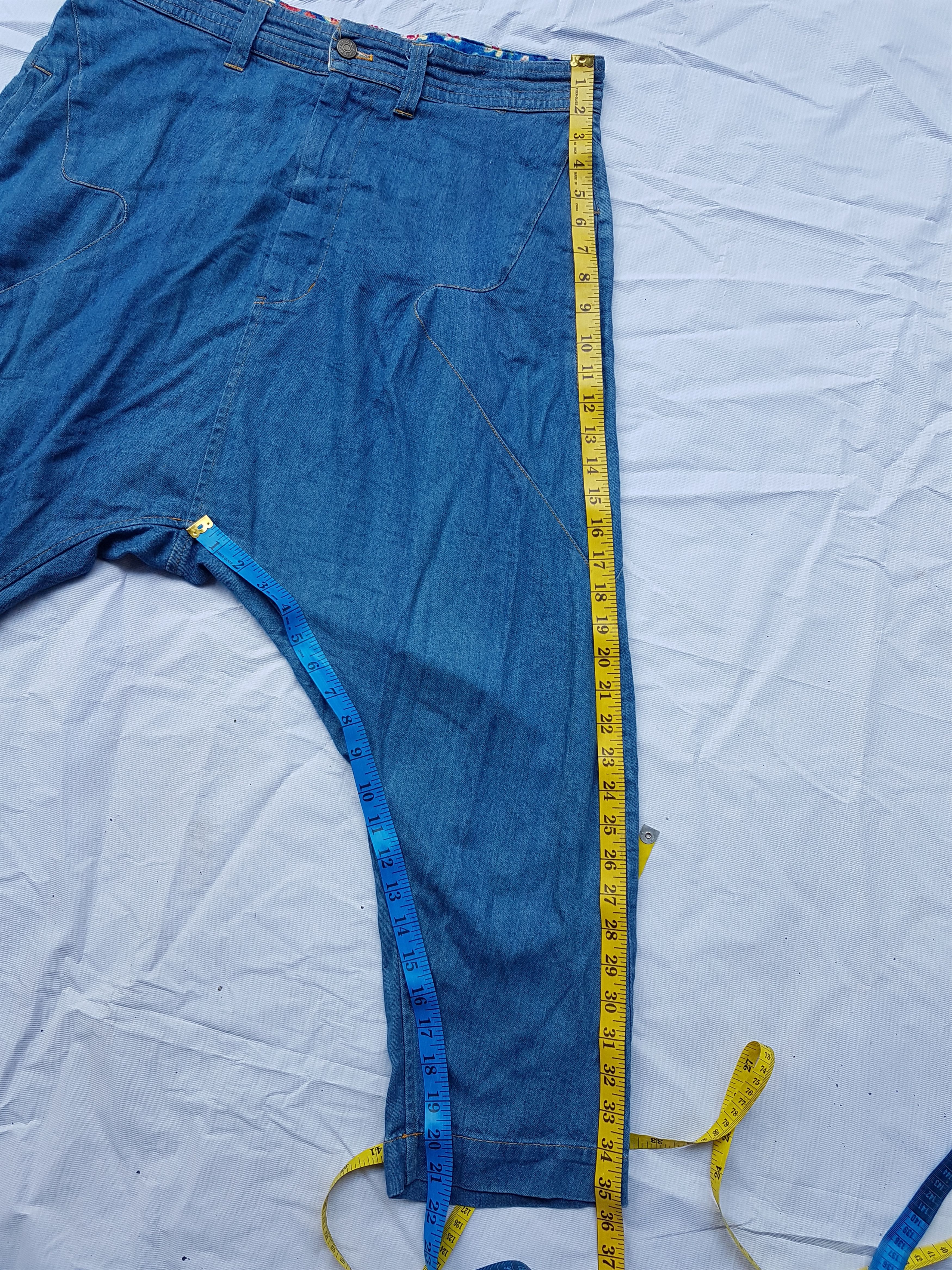 Issey Miyake × Tsumori Chisato Issey Miyake Tsumori Chisato Cotton Rayon Cropped Pants Size US 34 / EU 50 - 4 Thumbnail