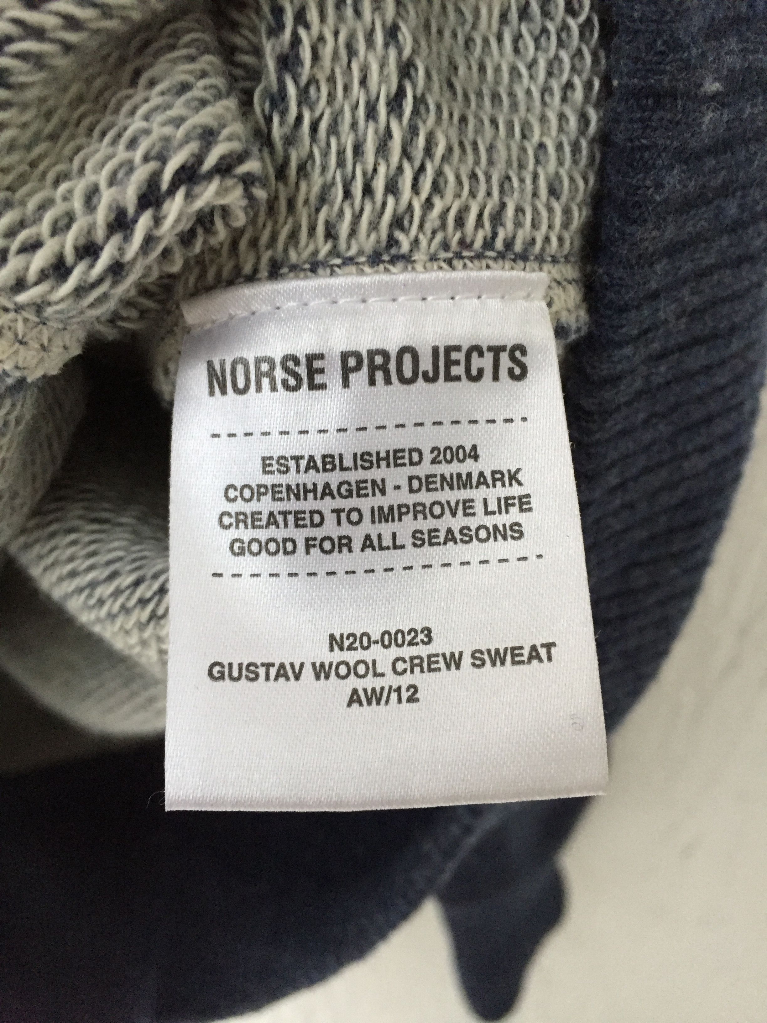 Norse Projects GUSTAV CREW SWEAT Size US L / EU 52-54 / 3 - 4 Thumbnail
