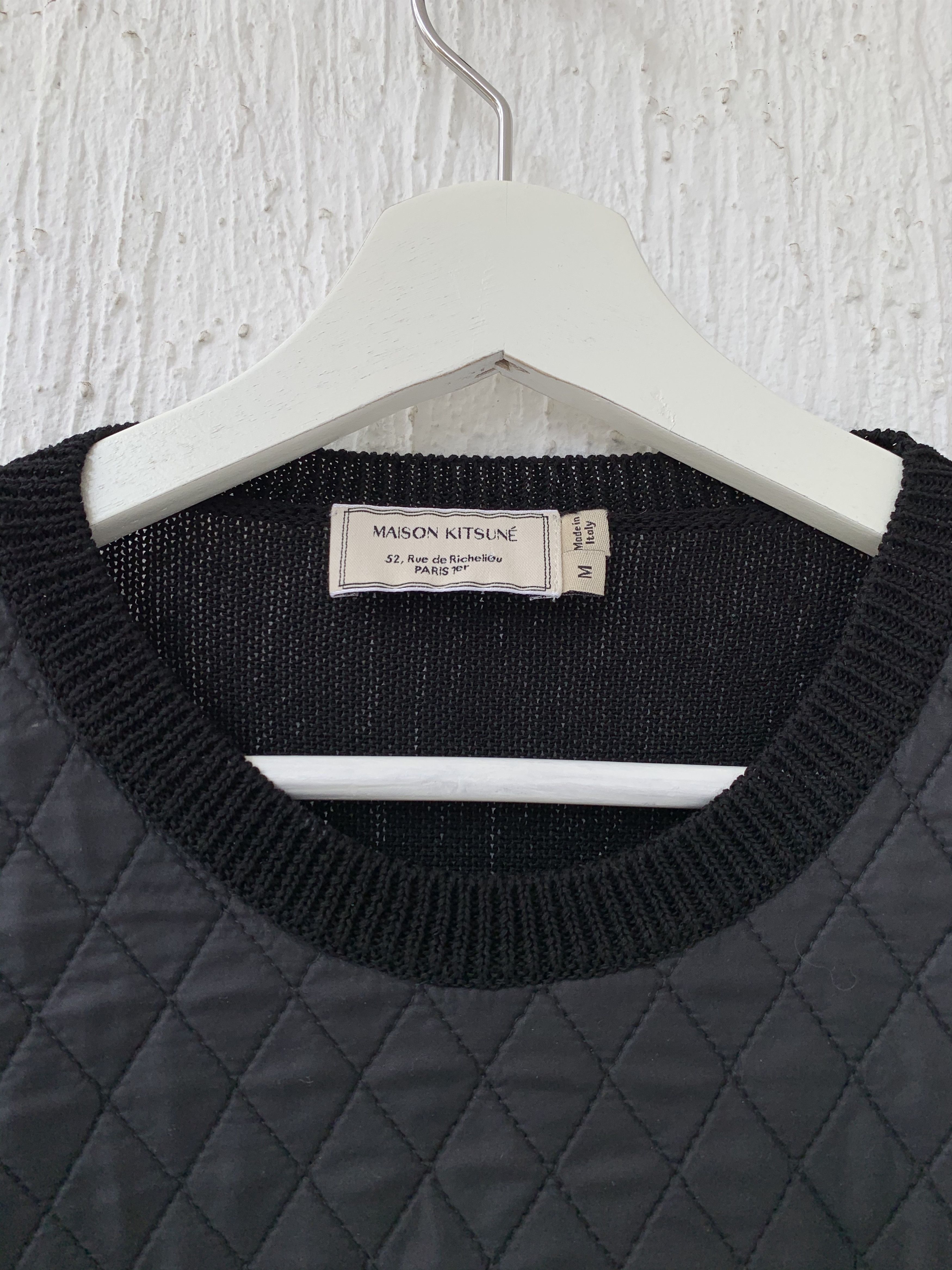 Maison Kitsune quilted front sweater Size US M / EU 48-50 / 2 - 3 Thumbnail