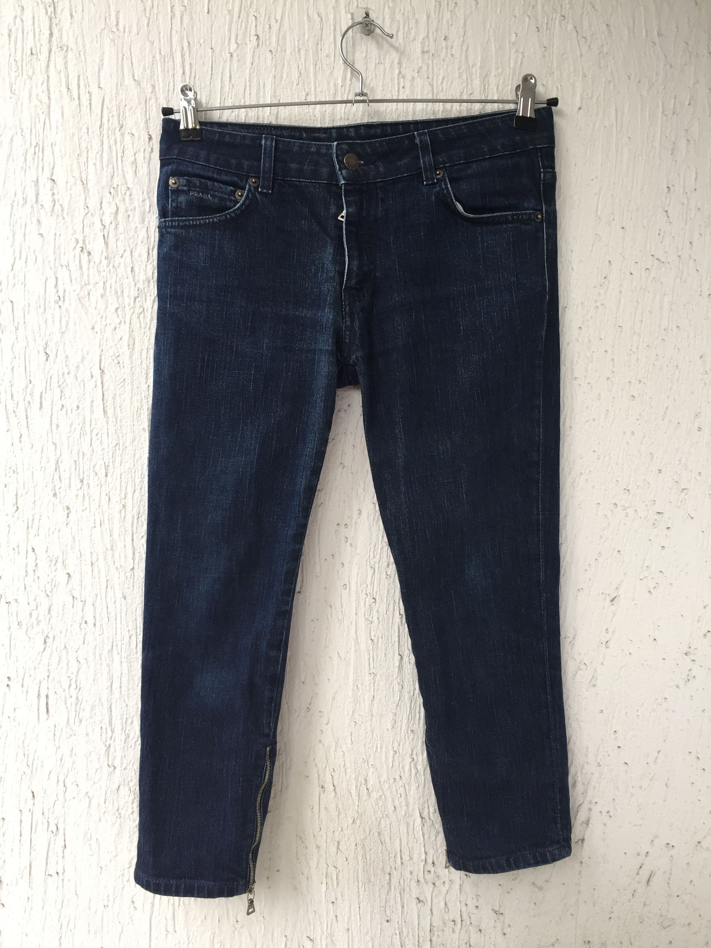 Prada ankle zip cropped jeans Size US 28 / EU 44 - 1 Thumbnail