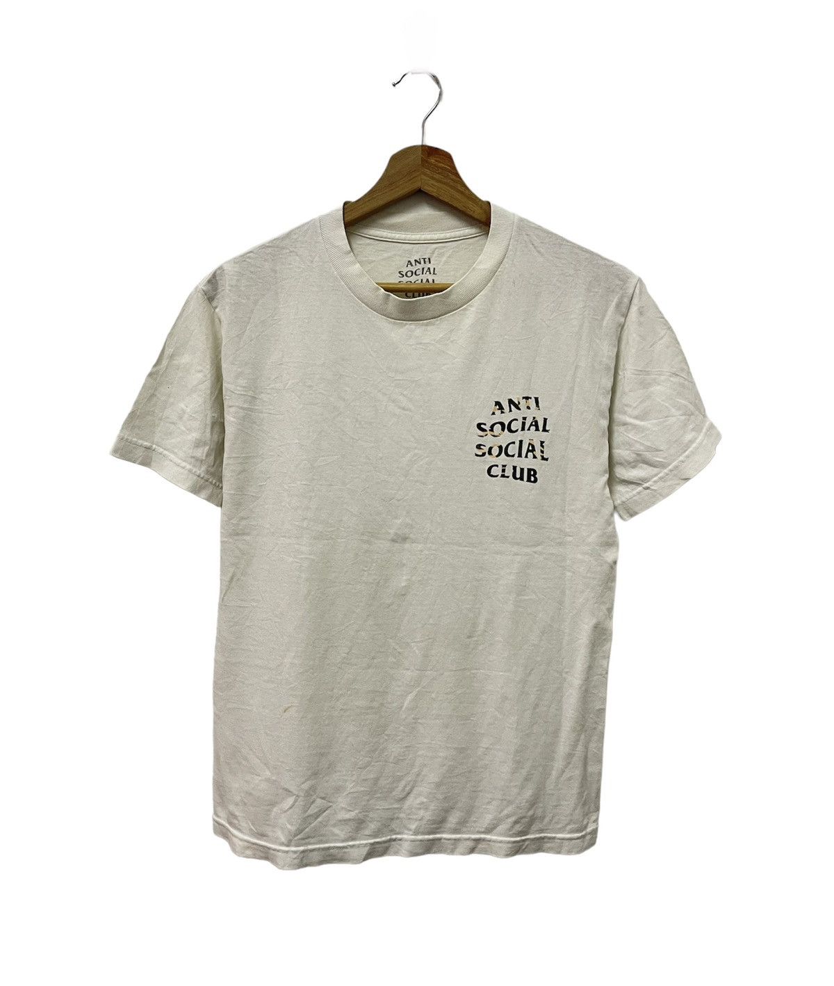 Anti Social Social Club × Vintage Vintage Anti Social Social Club Spell Out Camo Tshirt Size US S / EU 44-46 / 1 - 3 Thumbnail