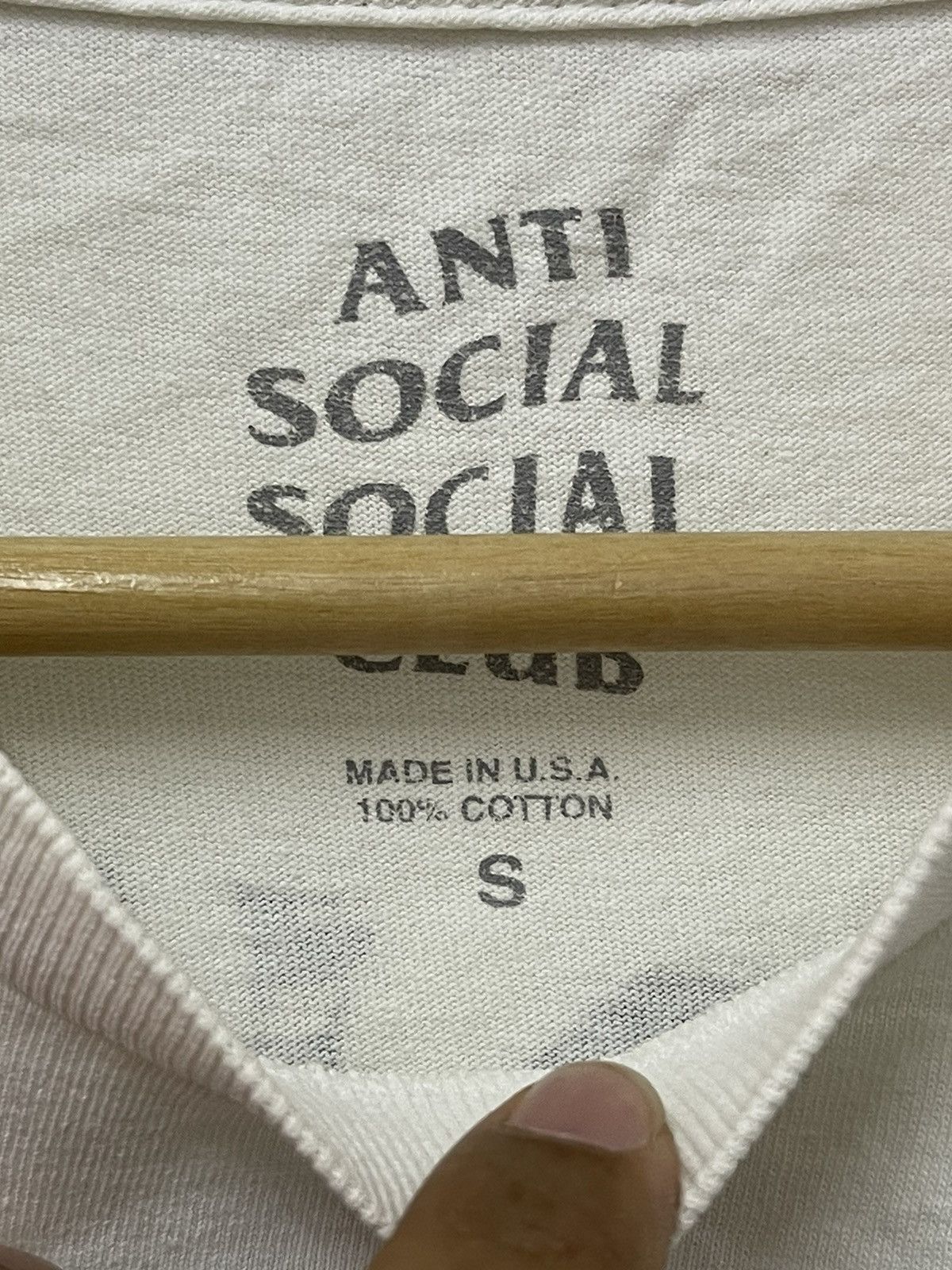 Anti Social Social Club × Vintage Vintage Anti Social Social Club Spell Out Camo Tshirt Size US S / EU 44-46 / 1 - 5 Thumbnail