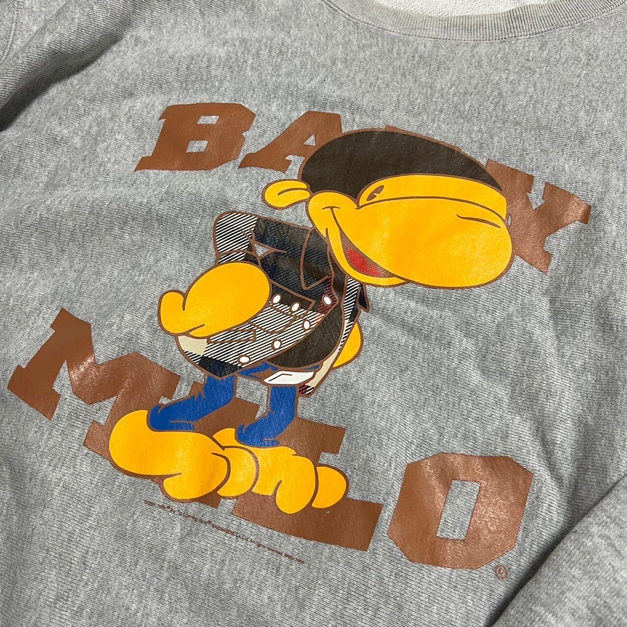 Bape BAPE BABY Milo crewneck sweat gray Size US XL / EU 56 / 4 - 3 Thumbnail