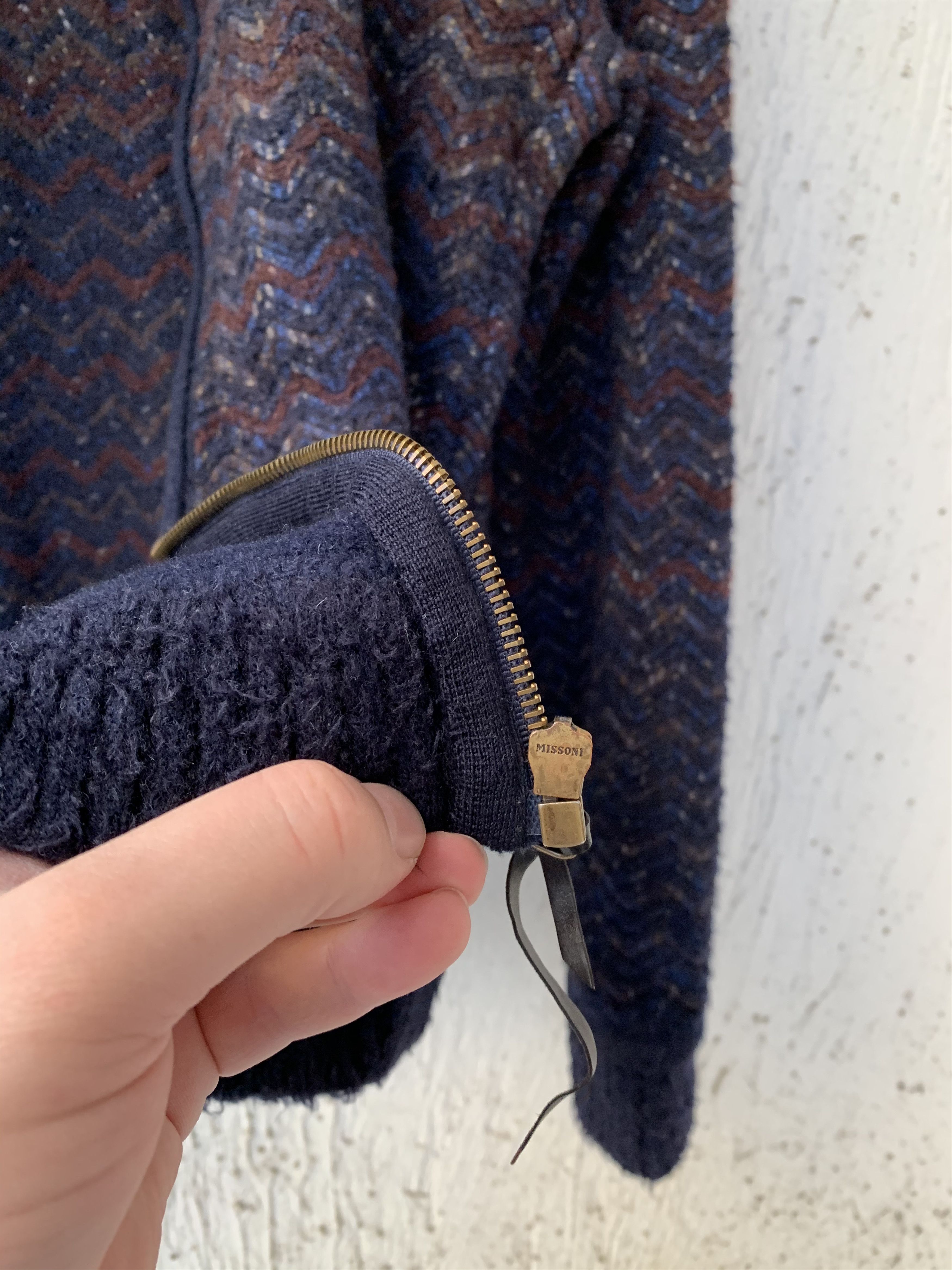 Missoni zipped front wool sweater Size US M / EU 48-50 / 2 - 4 Thumbnail