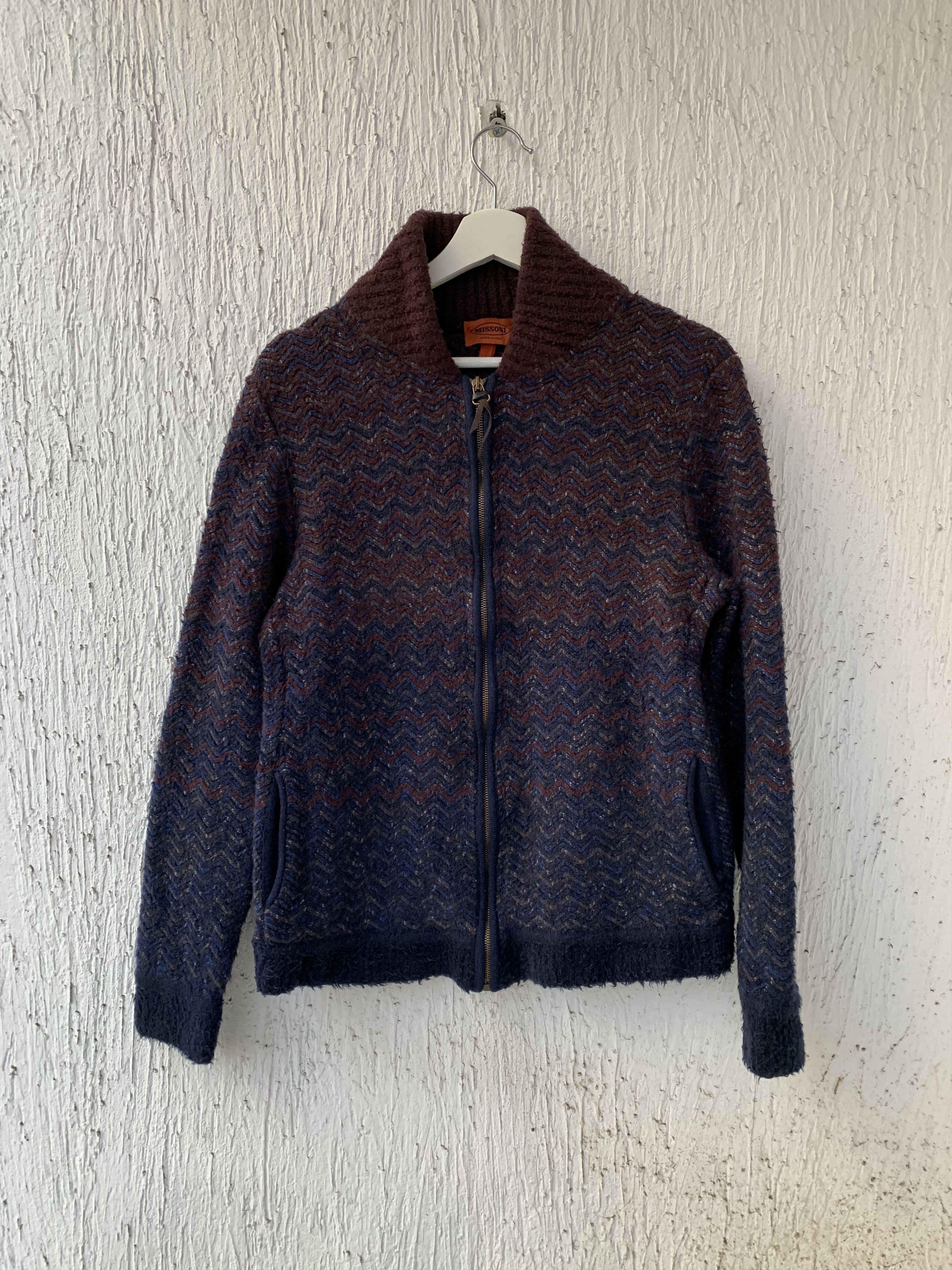Missoni zipped front wool sweater Size US M / EU 48-50 / 2 - 1 Thumbnail