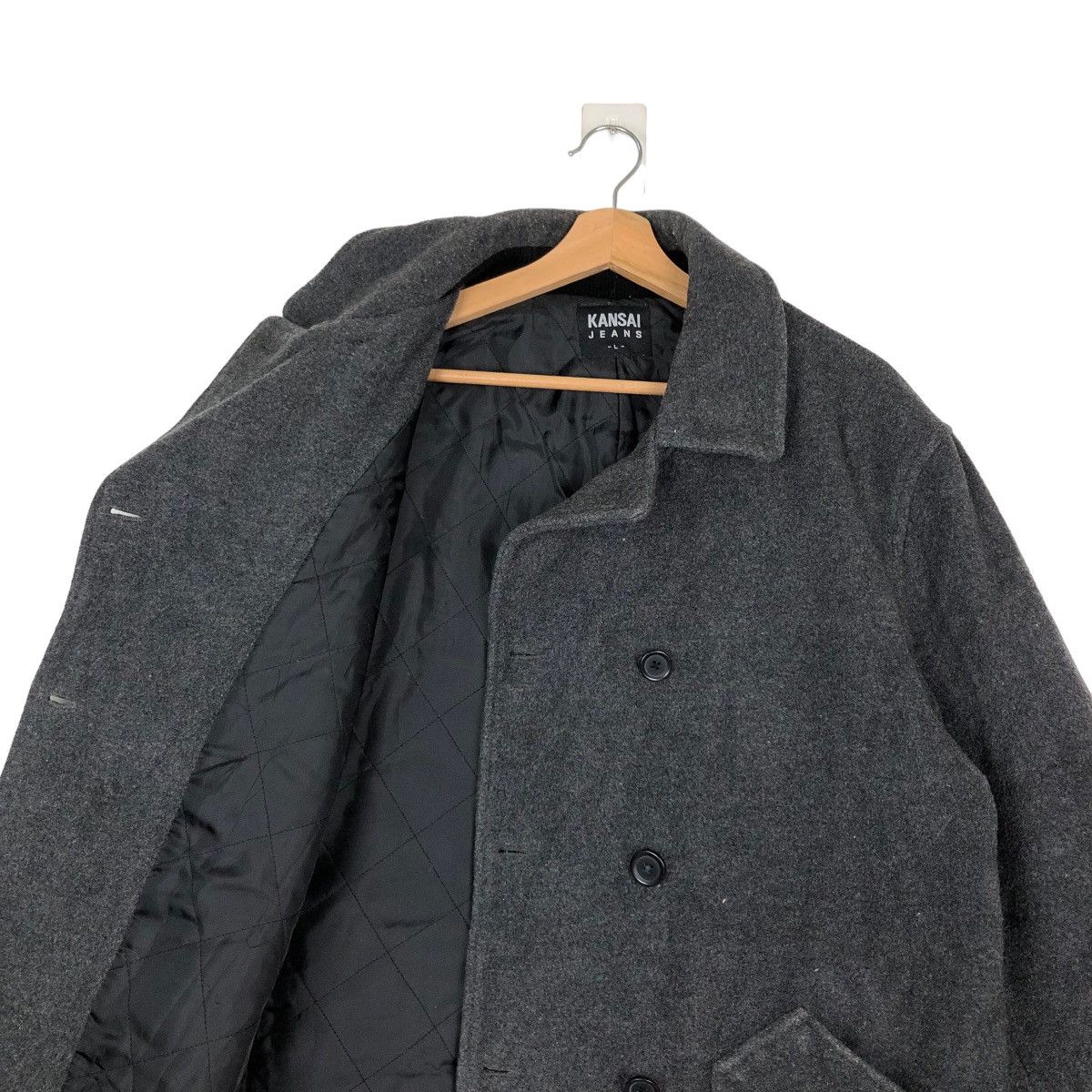 Japanese Brand VINTAGE DOUBLE BREAST WOOL JACKET KANSAI JEANS Size US L / EU 52-54 / 3 - 8 Thumbnail