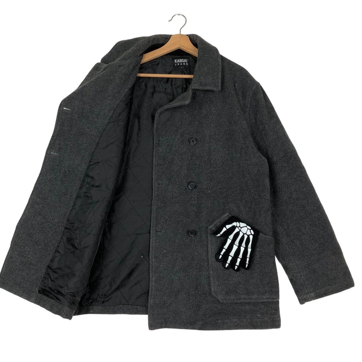 Japanese Brand VINTAGE DOUBLE BREAST WOOL JACKET KANSAI JEANS Size US L / EU 52-54 / 3 - 7 Thumbnail