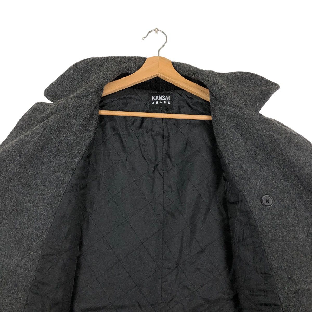 Japanese Brand VINTAGE DOUBLE BREAST WOOL JACKET KANSAI JEANS Size US L / EU 52-54 / 3 - 9 Thumbnail