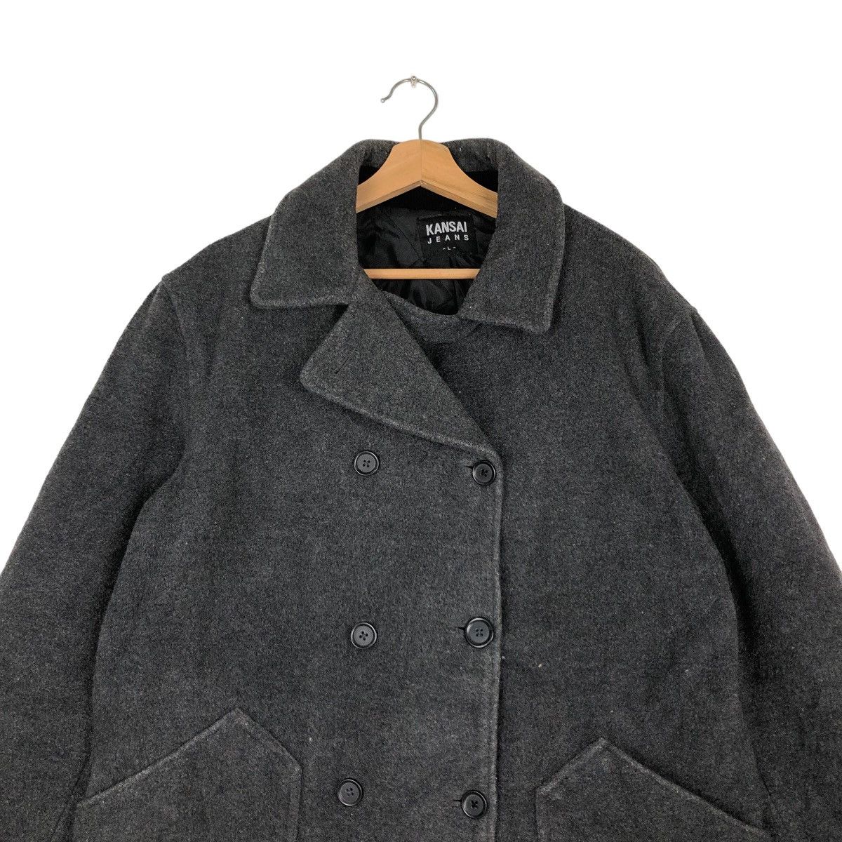 Japanese Brand VINTAGE DOUBLE BREAST WOOL JACKET KANSAI JEANS Size US L / EU 52-54 / 3 - 2 Thumbnail