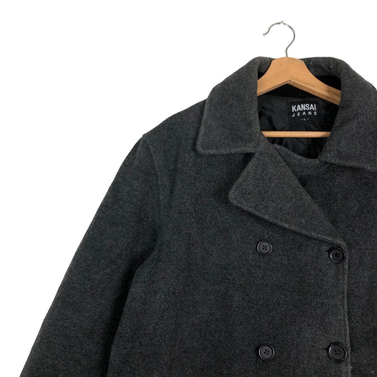 Japanese Brand VINTAGE DOUBLE BREAST WOOL JACKET KANSAI JEANS Size US L / EU 52-54 / 3 - 5 Thumbnail
